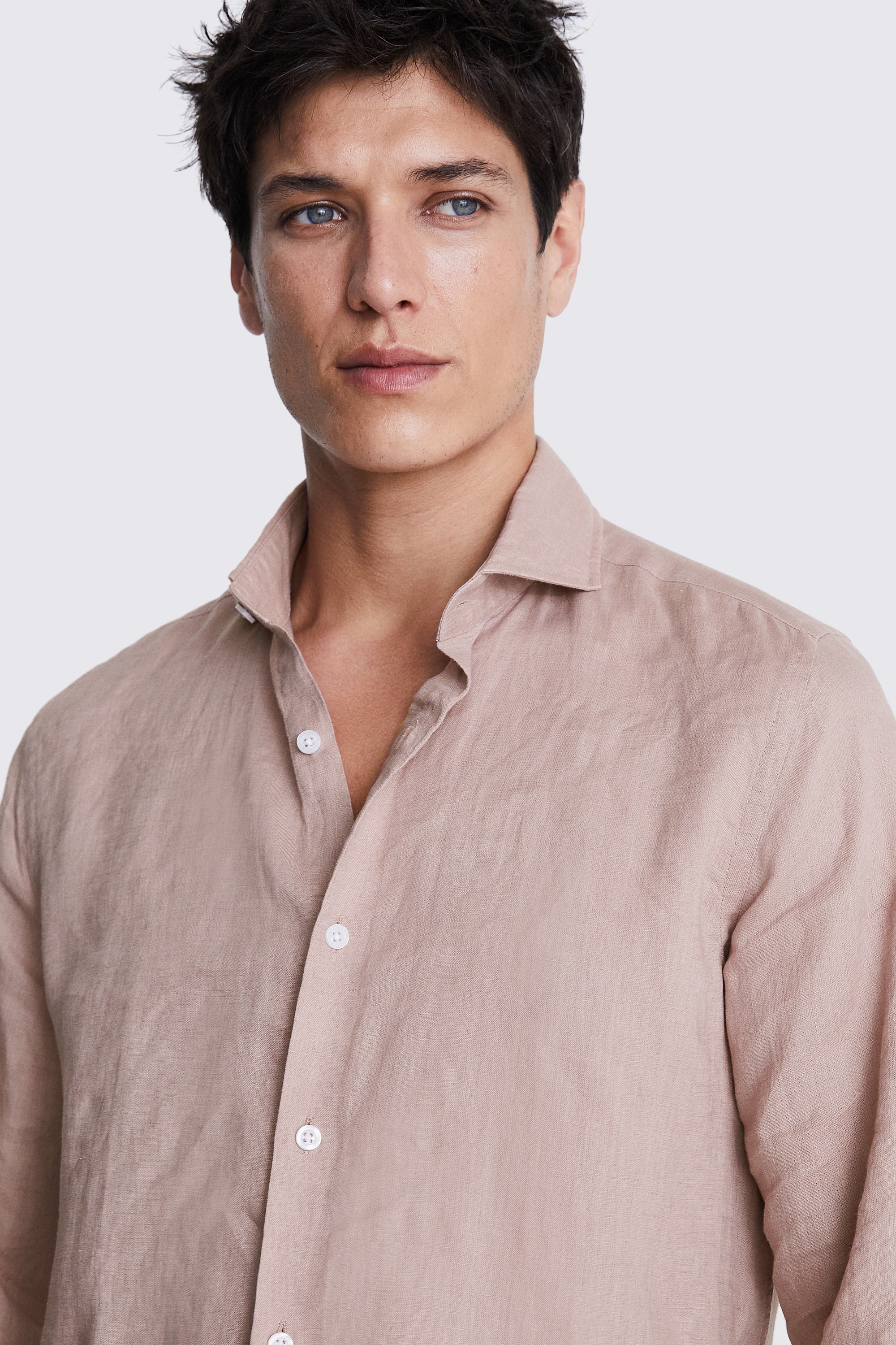 Dusty Pink Linen Shirt