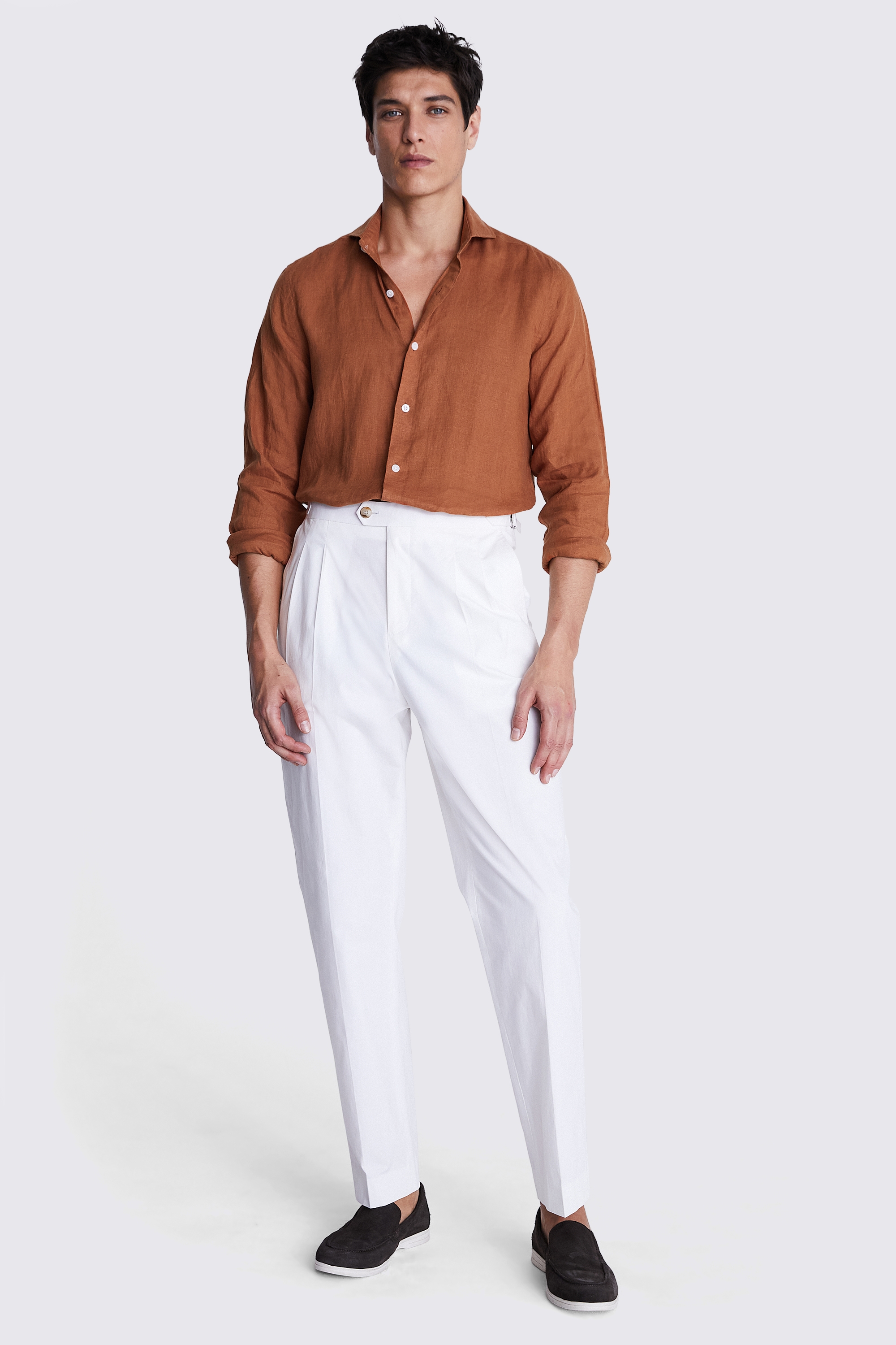 Rust Linen Shirt