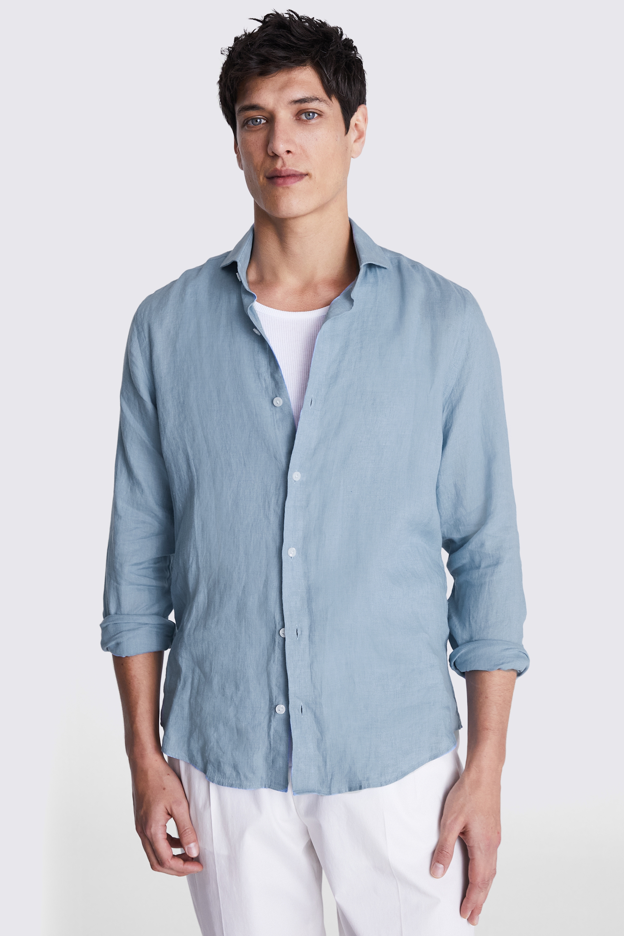 Blue Linen Shirt