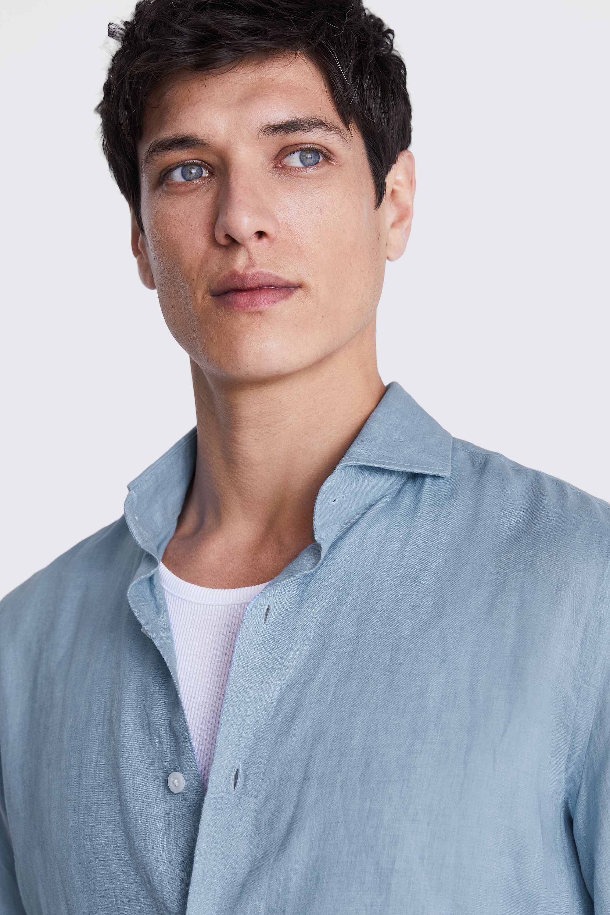 Blue Linen Shirt