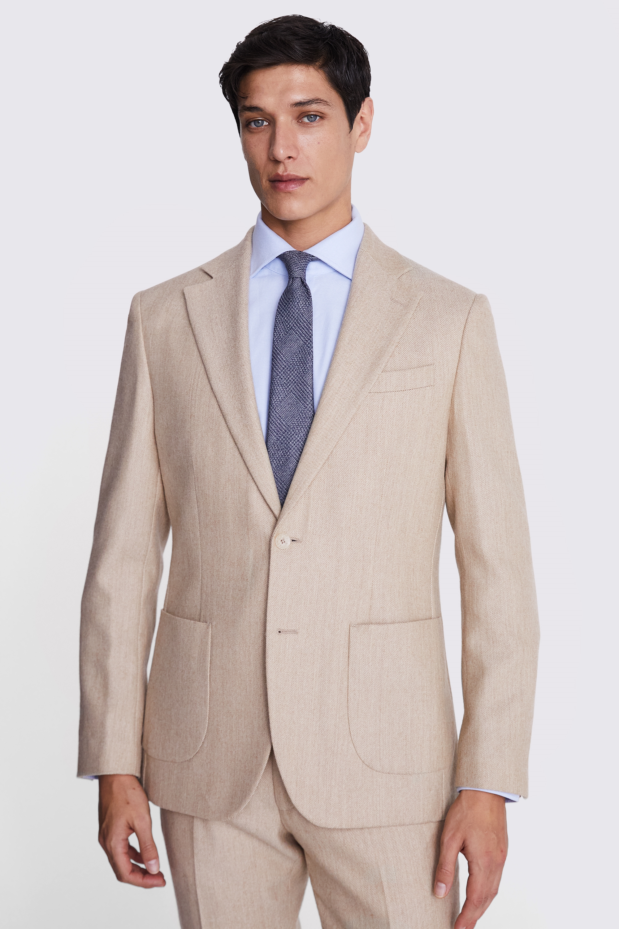 Tailored Fit Camel Twill Jacket | Buy Online at Moss