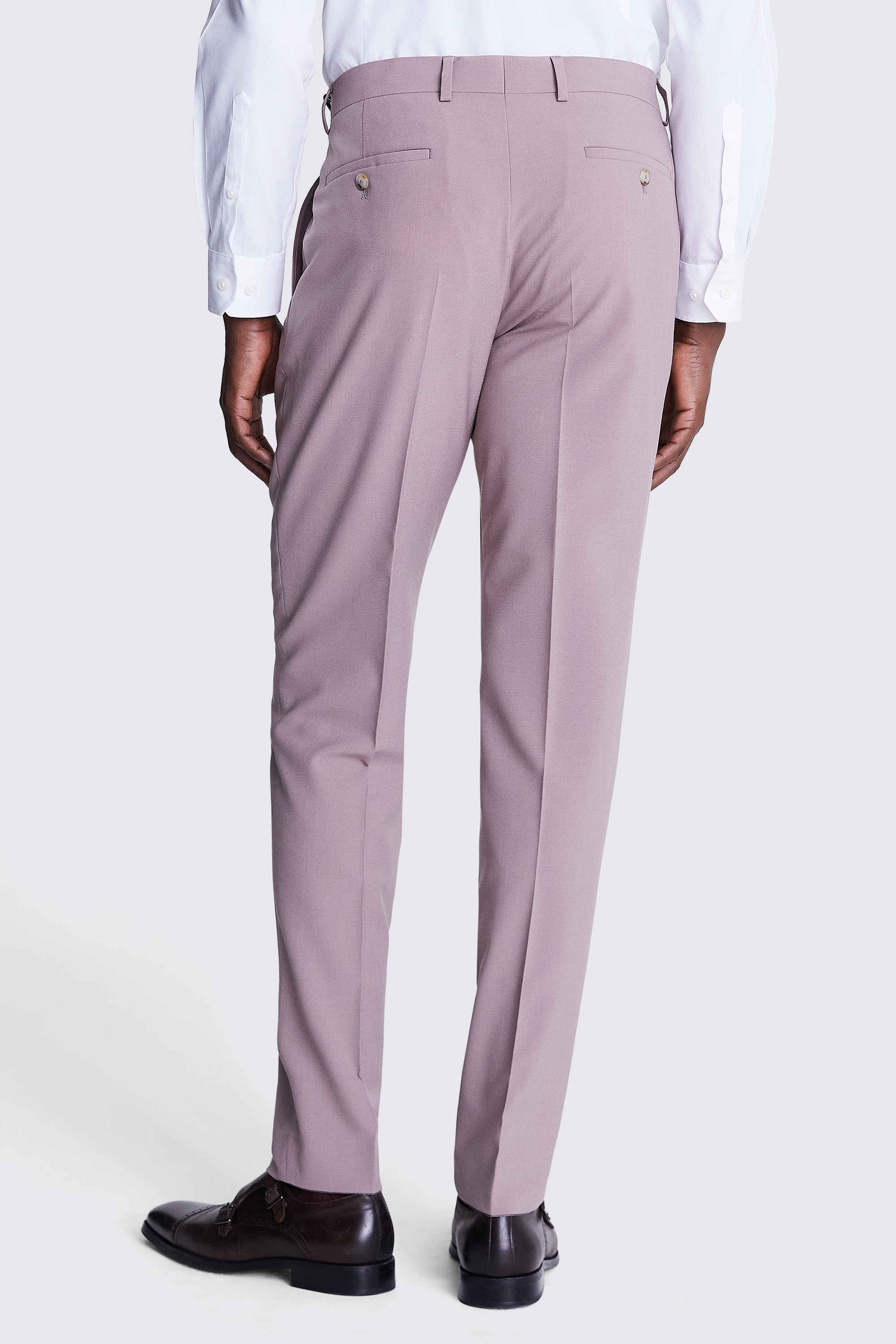 DKNY Slim Fit Dusty Pink Trousers