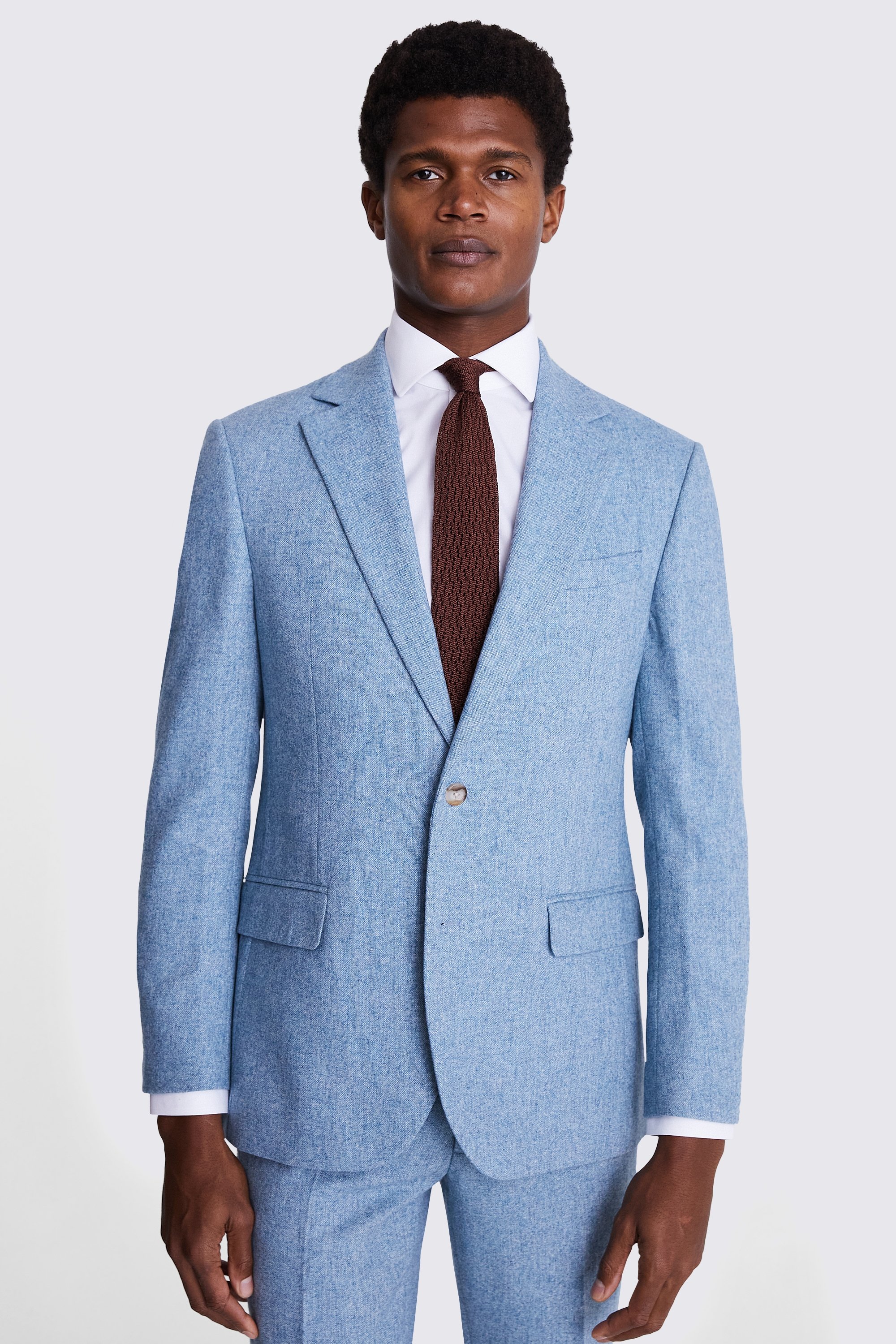 Tailored Fit Aqua Donegal Jacket
