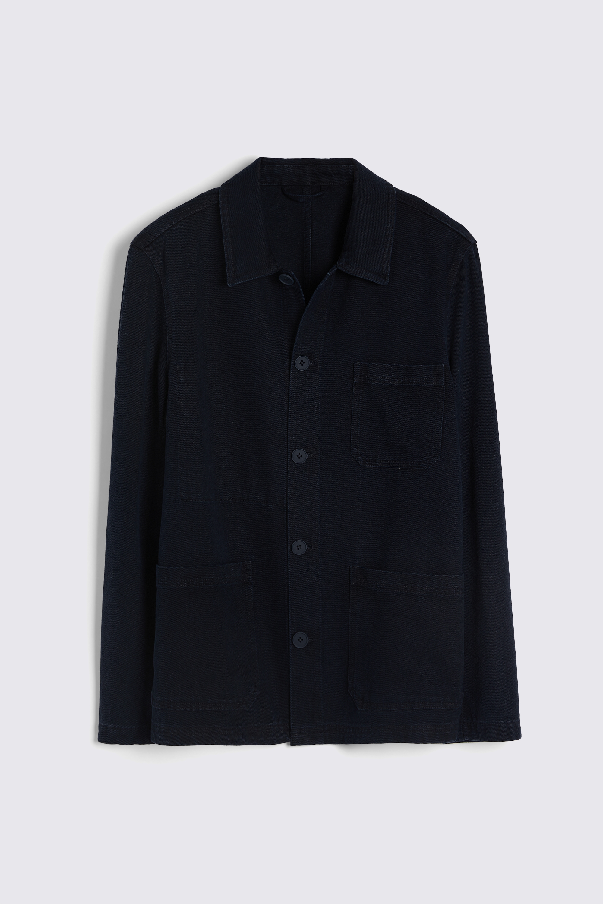 Navy Denim Three Pocket Shacket