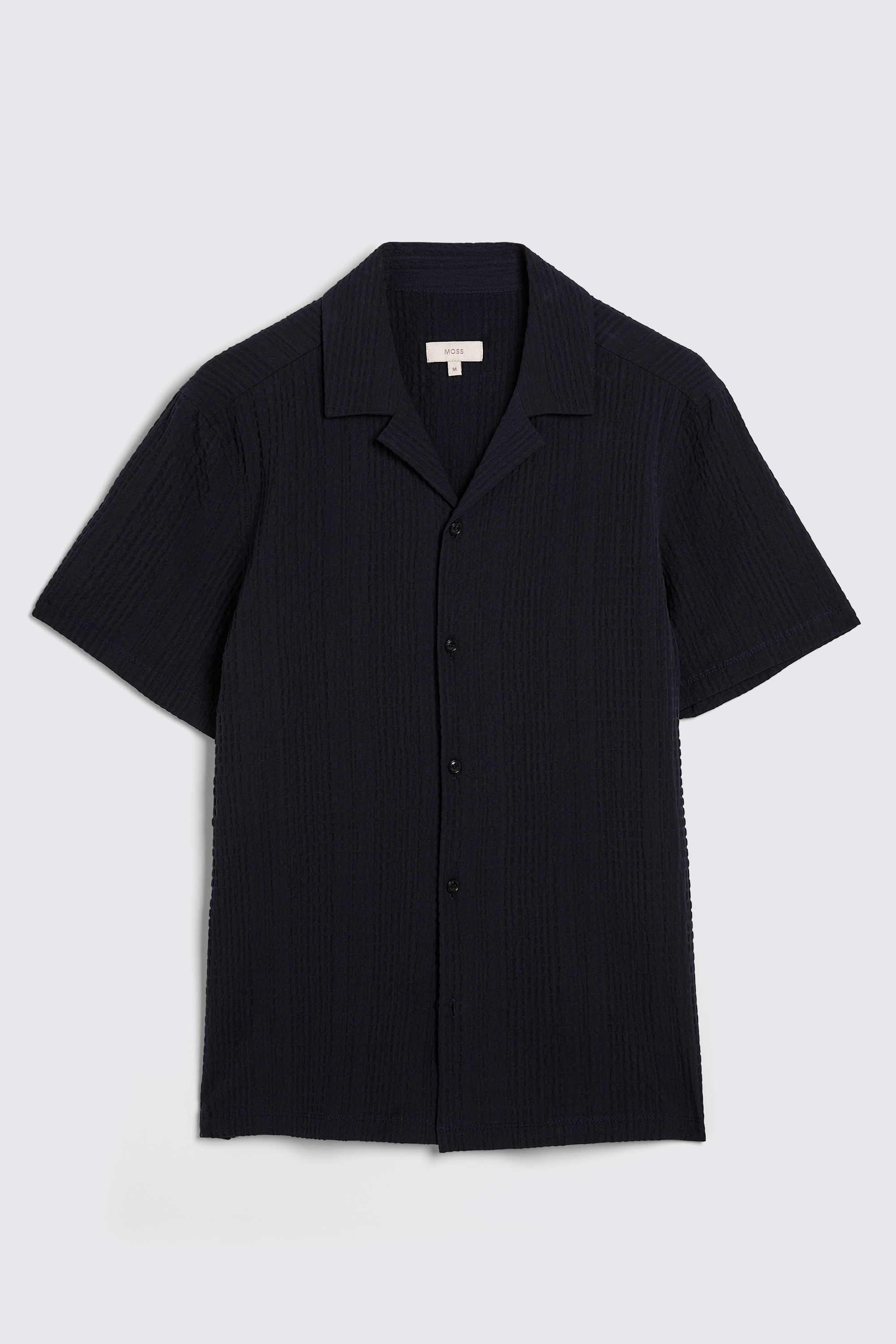 Navy Striped Seersucker Shirt