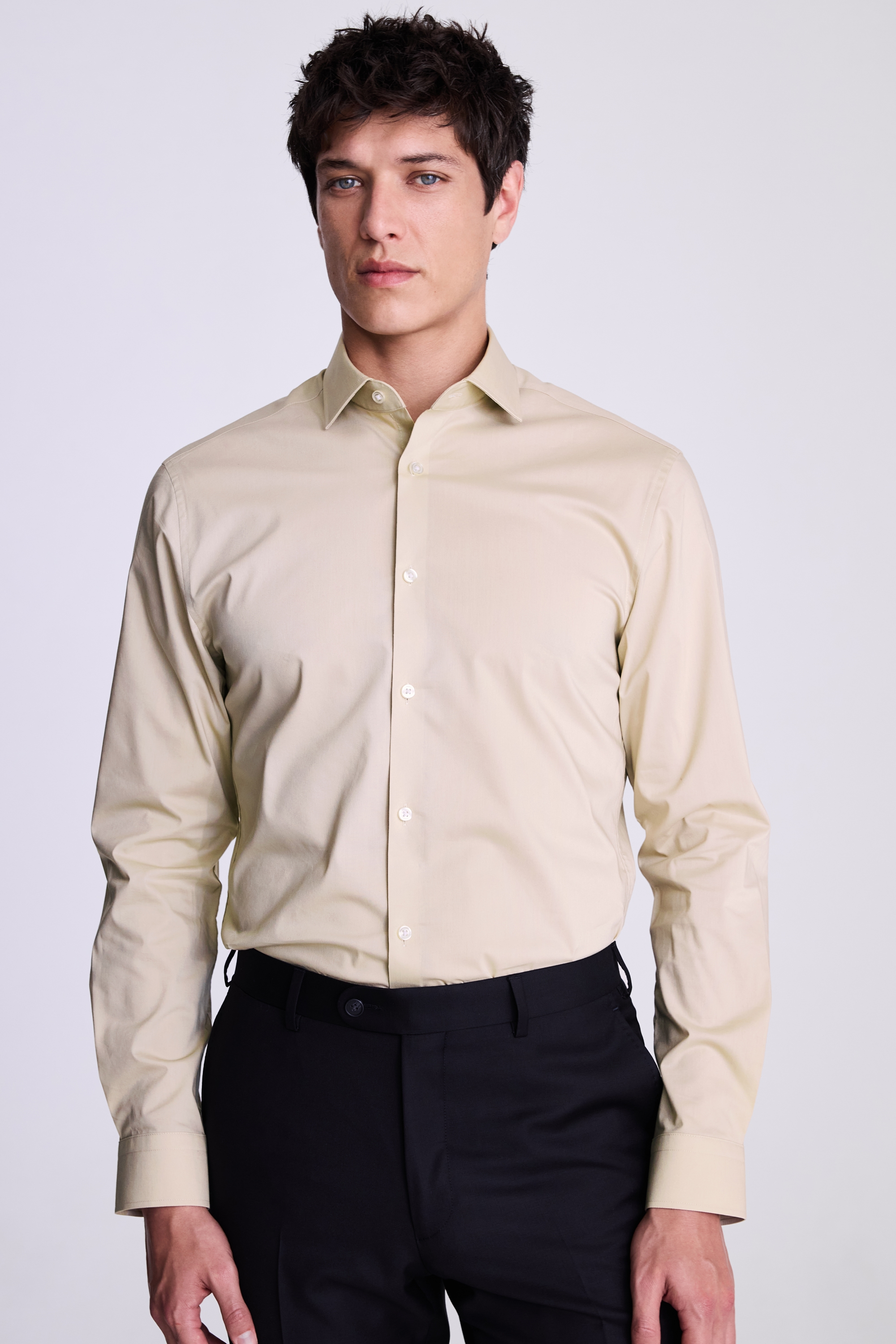 Slim Fit Neutral Stretch Shirt