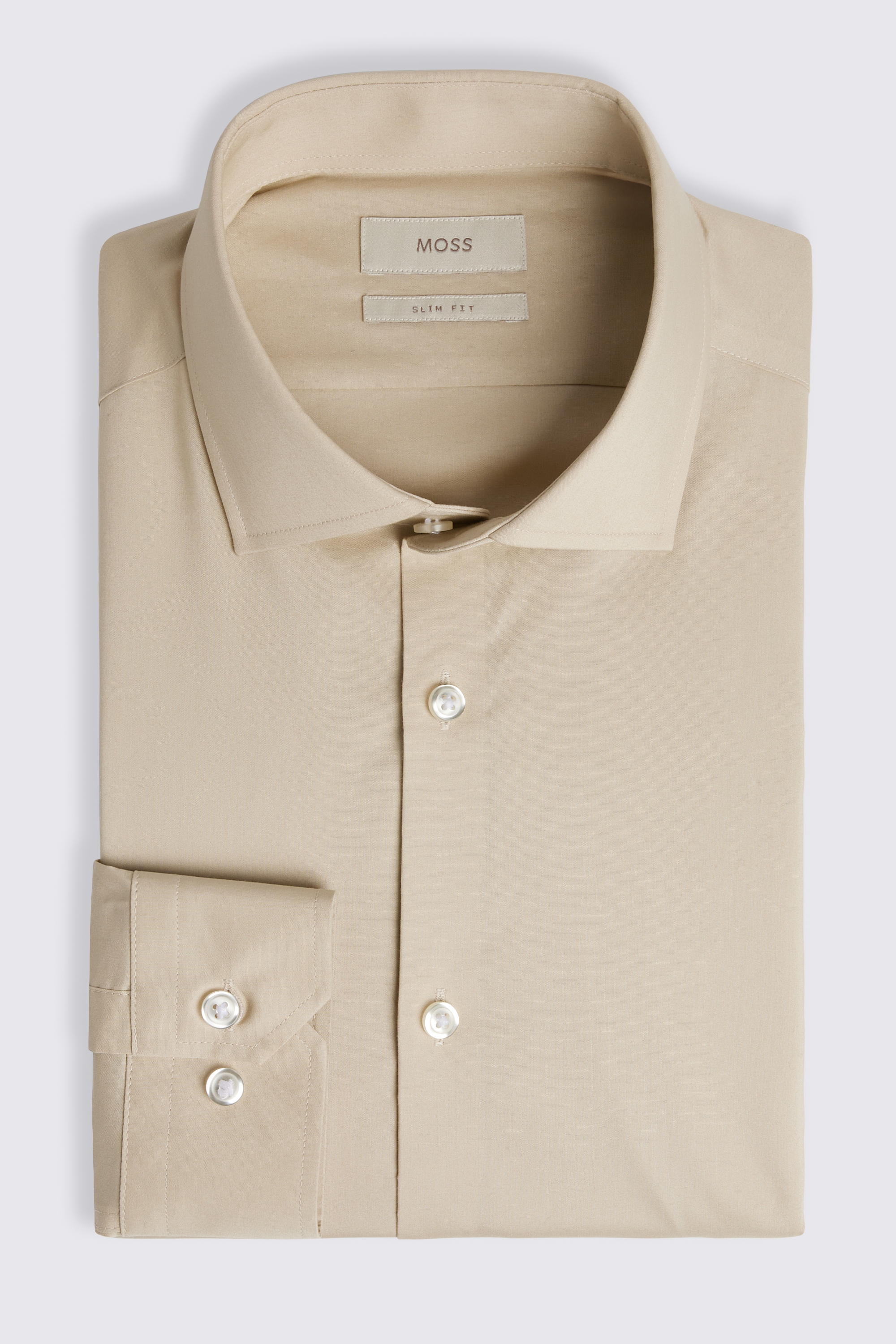 Slim Fit Neutral Stretch Shirt