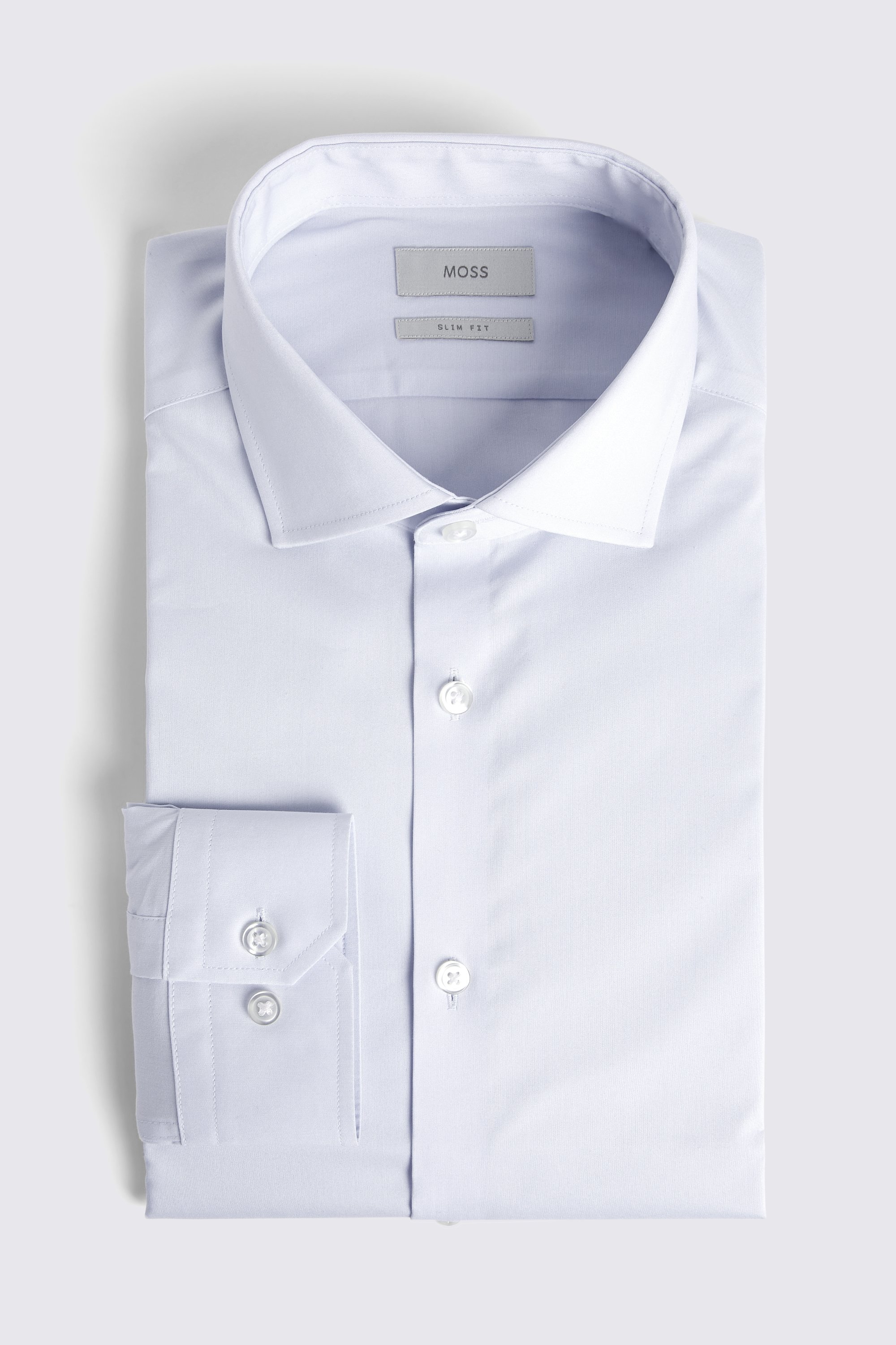 Slim Fit Light Blue Stretch Shirt