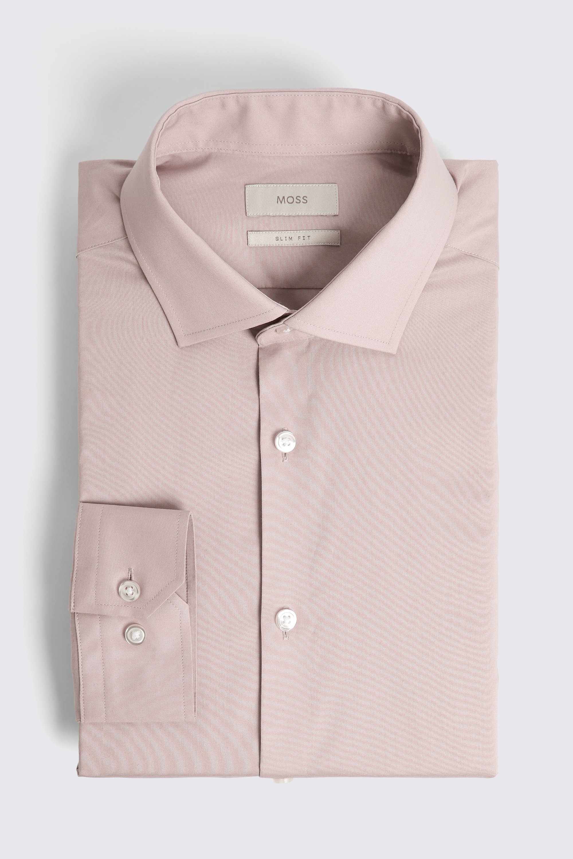 Slim Fit Dusty Pink Stretch Shirt