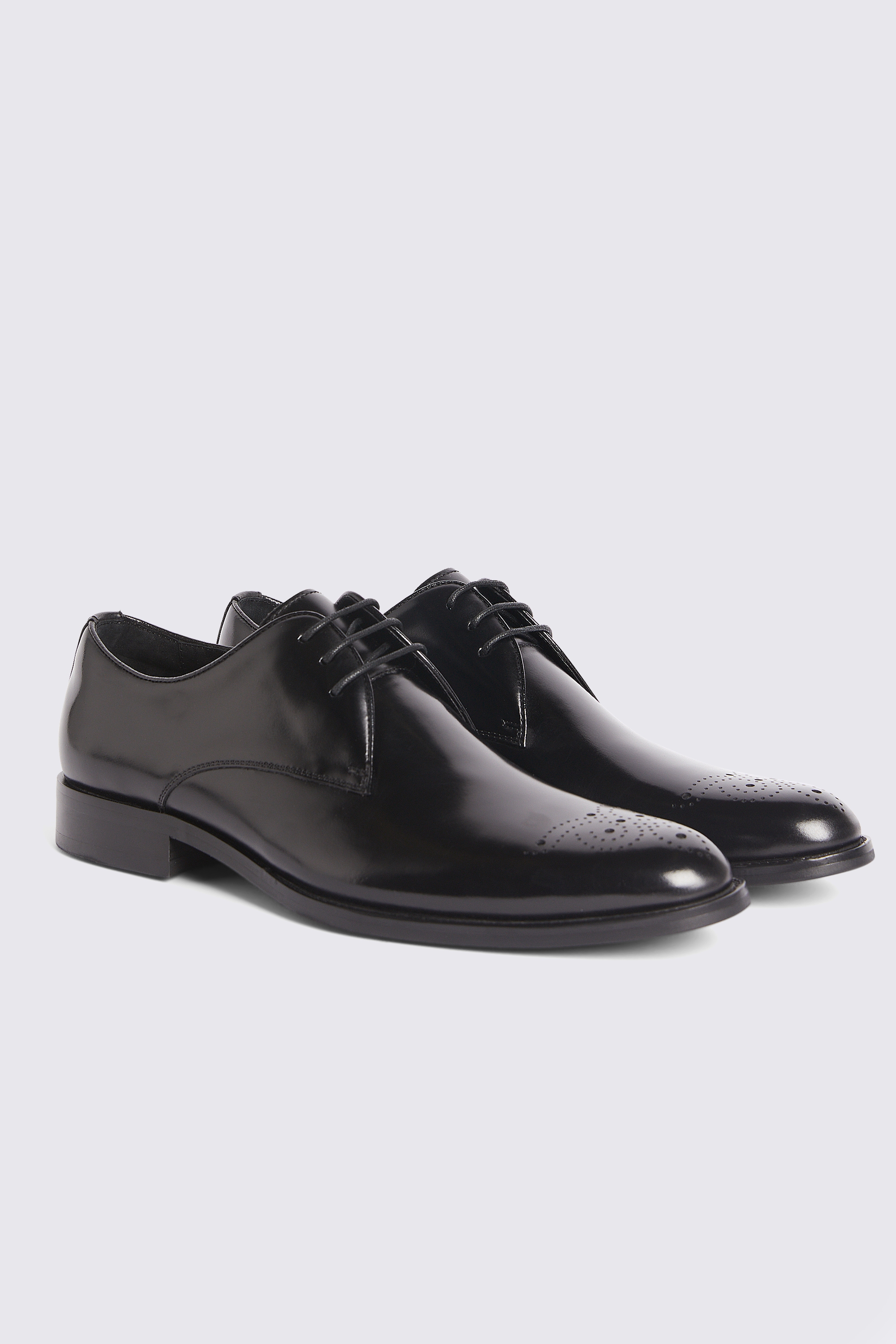 John White Romsey Black Brogues