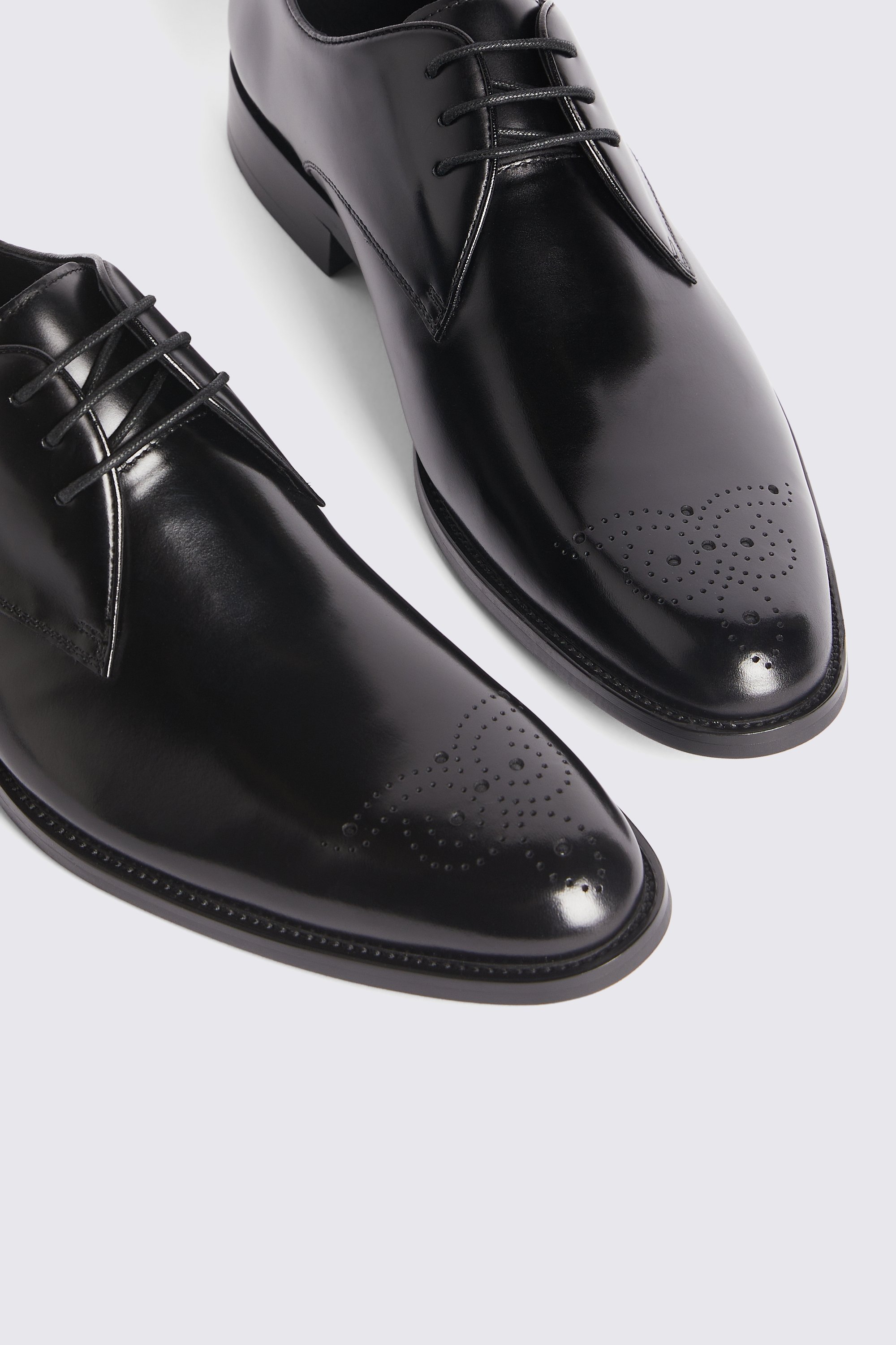 John White Romsey Black Brogues