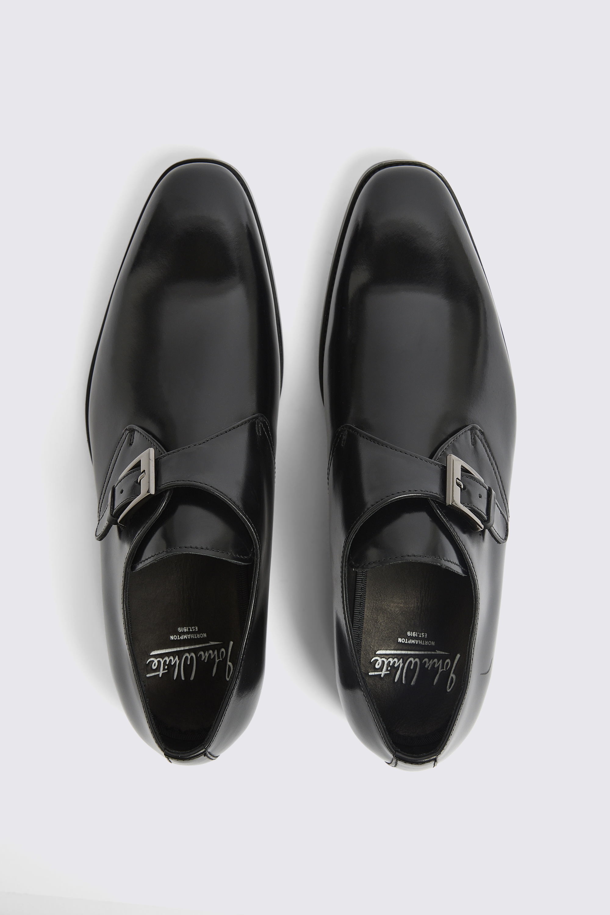 Royal Black Single Monk Shoes