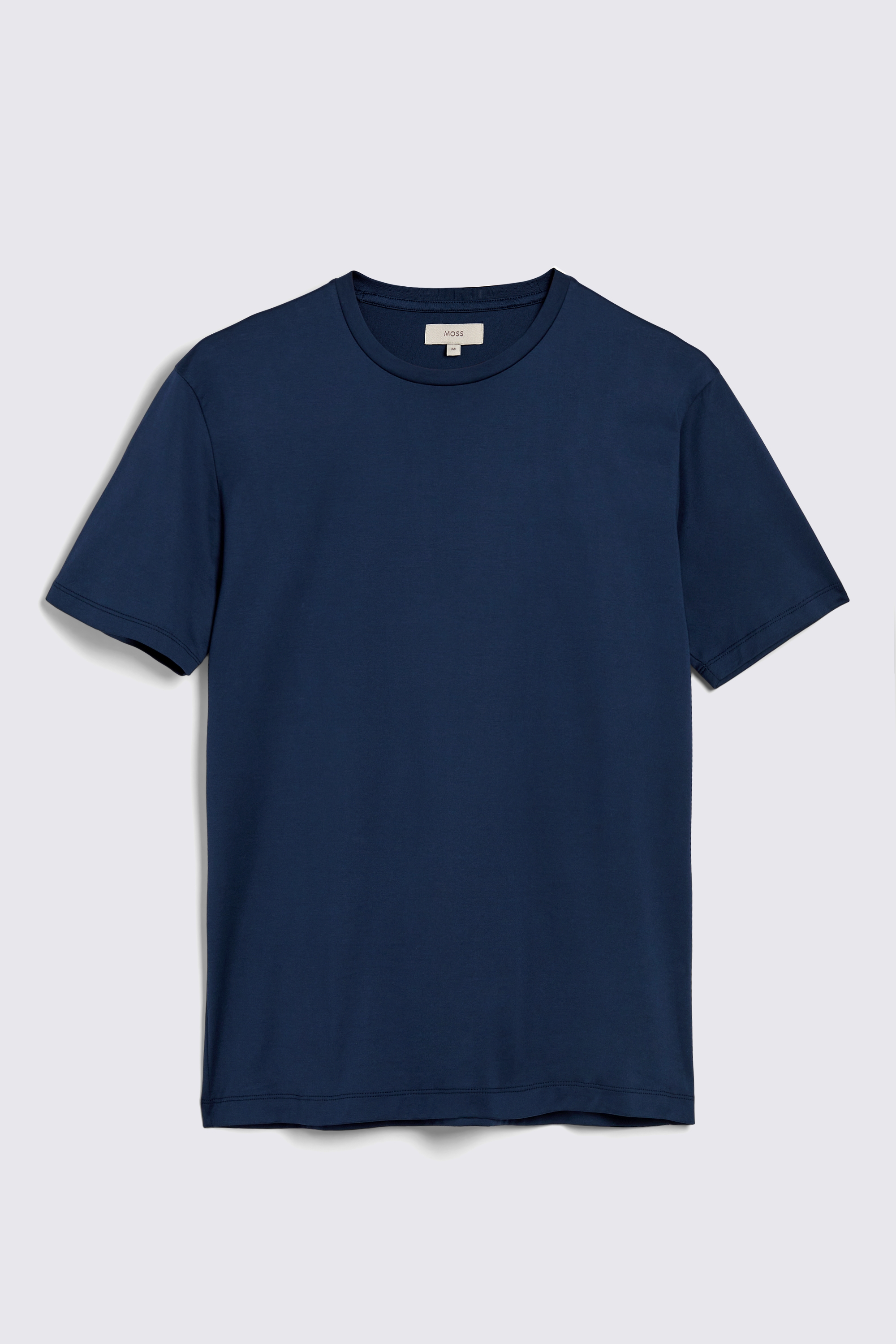 Navy Mercerised Crew-Neck T-Shirt