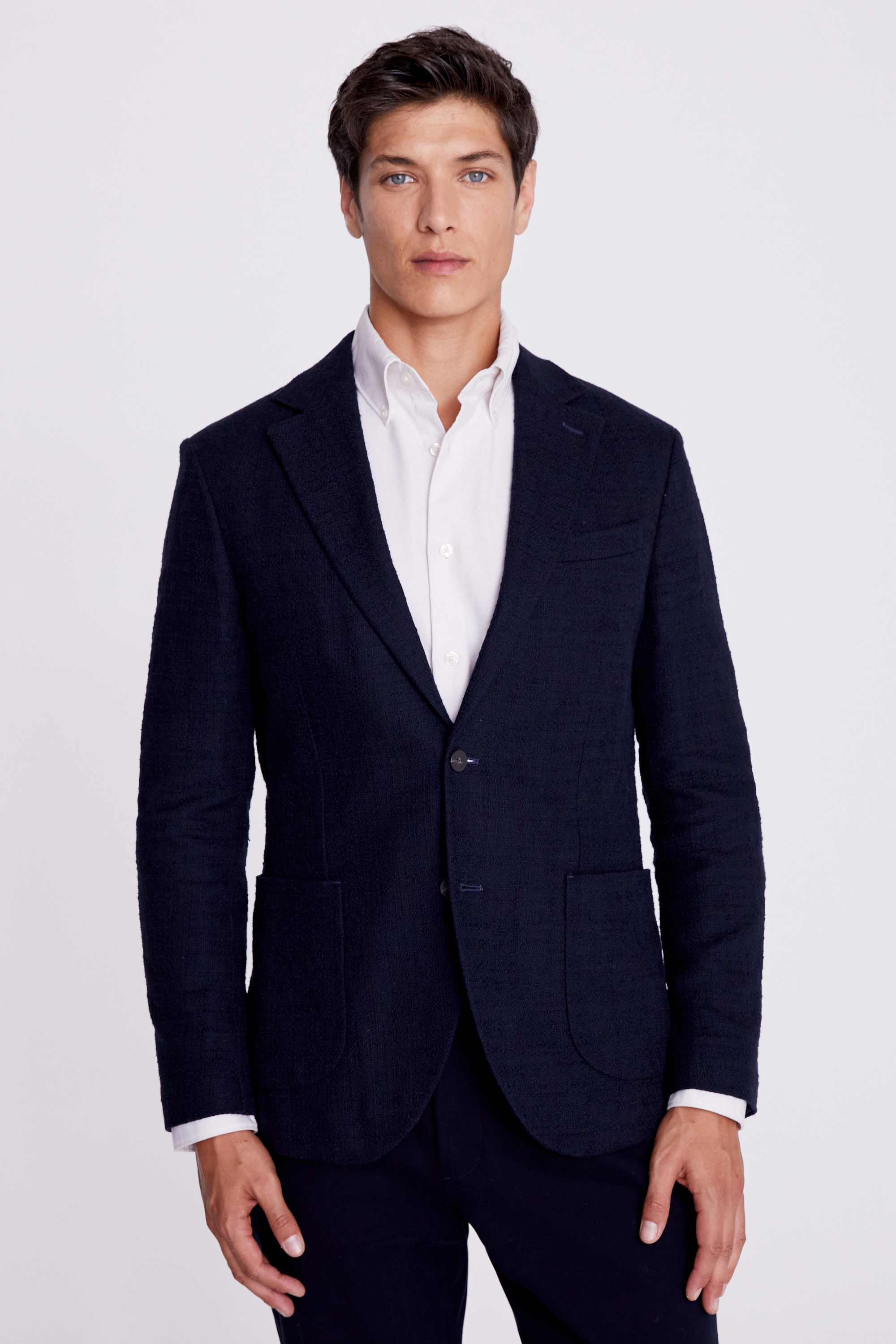 Tailored Fit Navy Hoxton Jacket