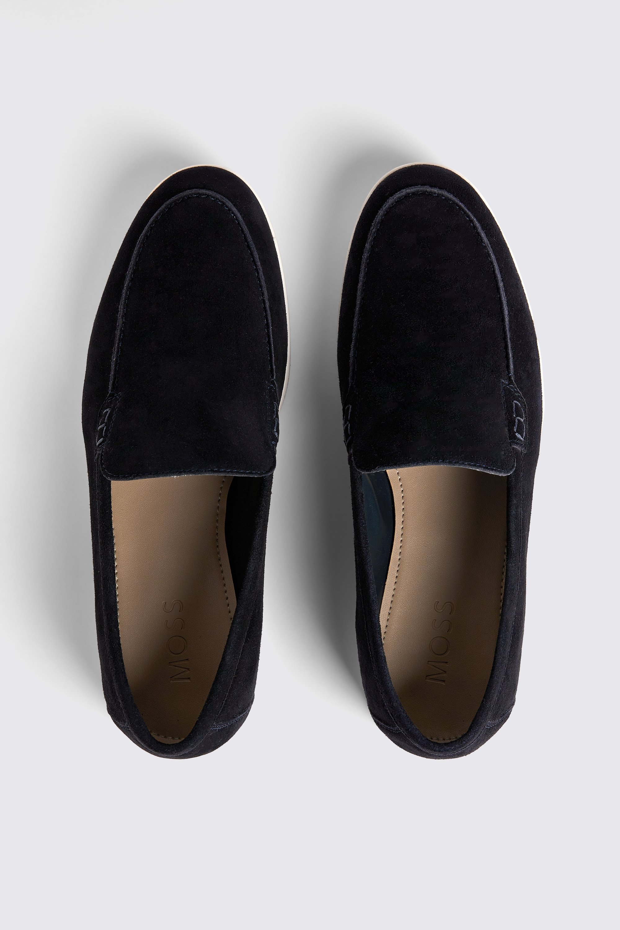 Lewisham Navy Suede Casual Loafers