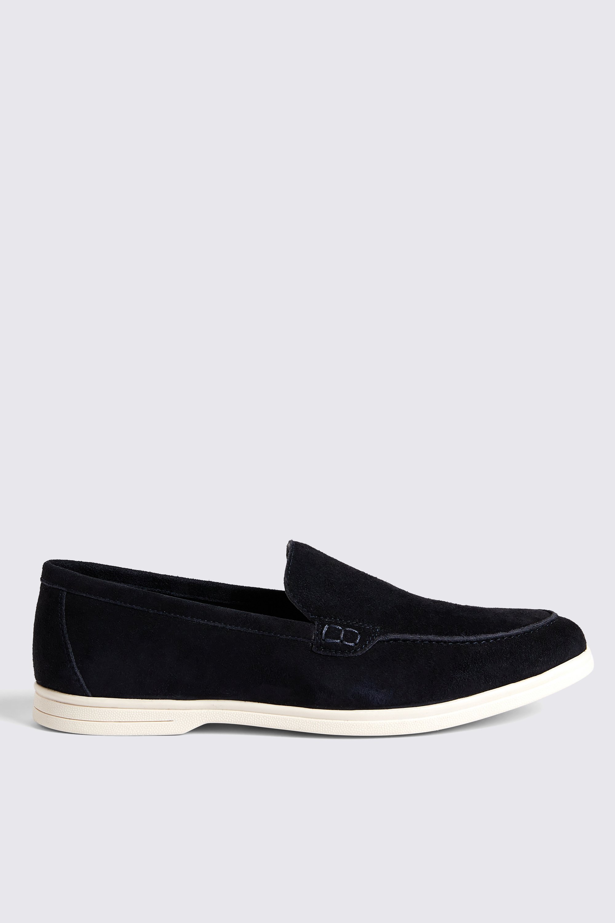 Lewisham Navy Suede Casual Loafers