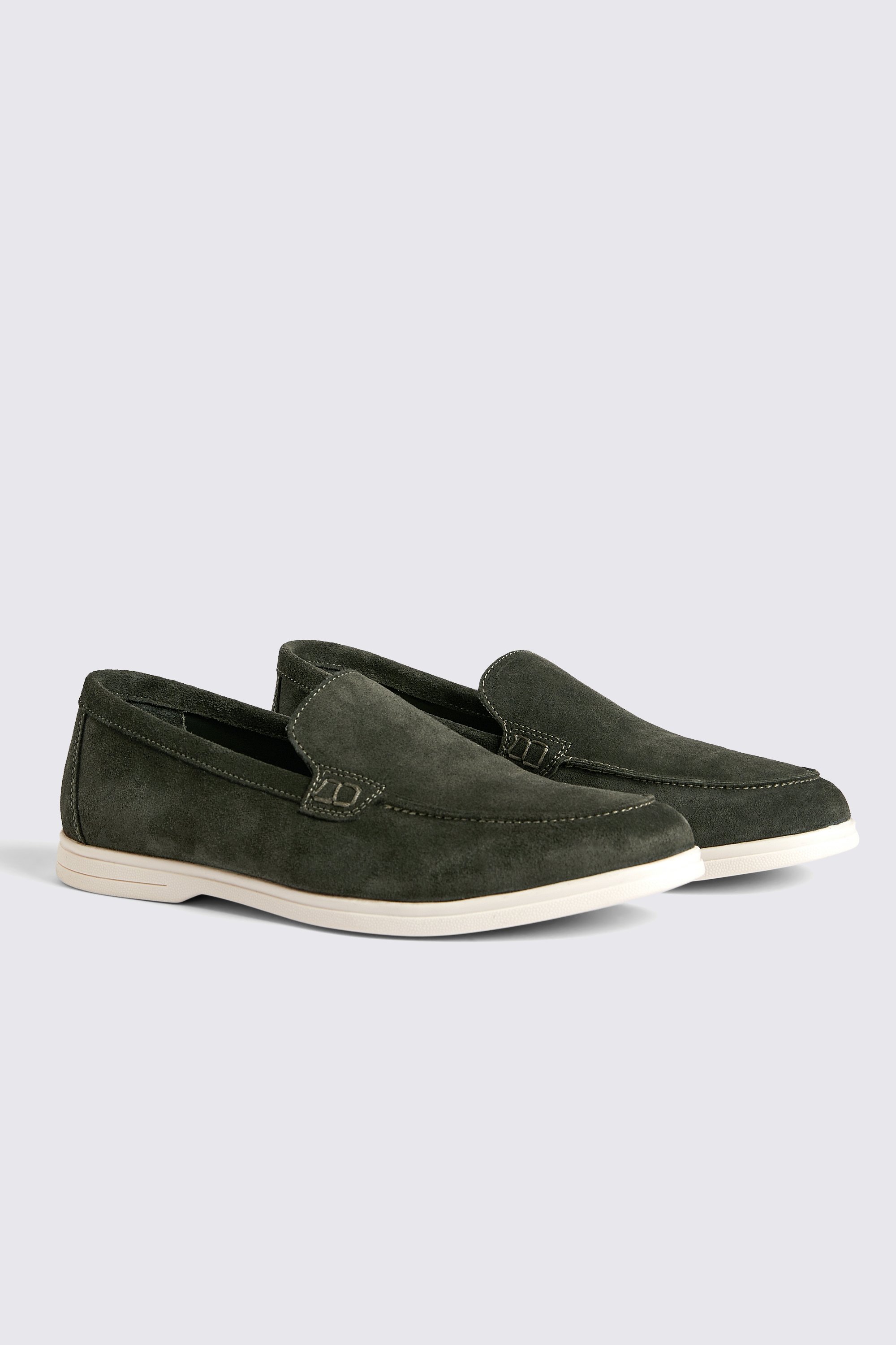 Lewisham Khaki Suede Casual Loafers
