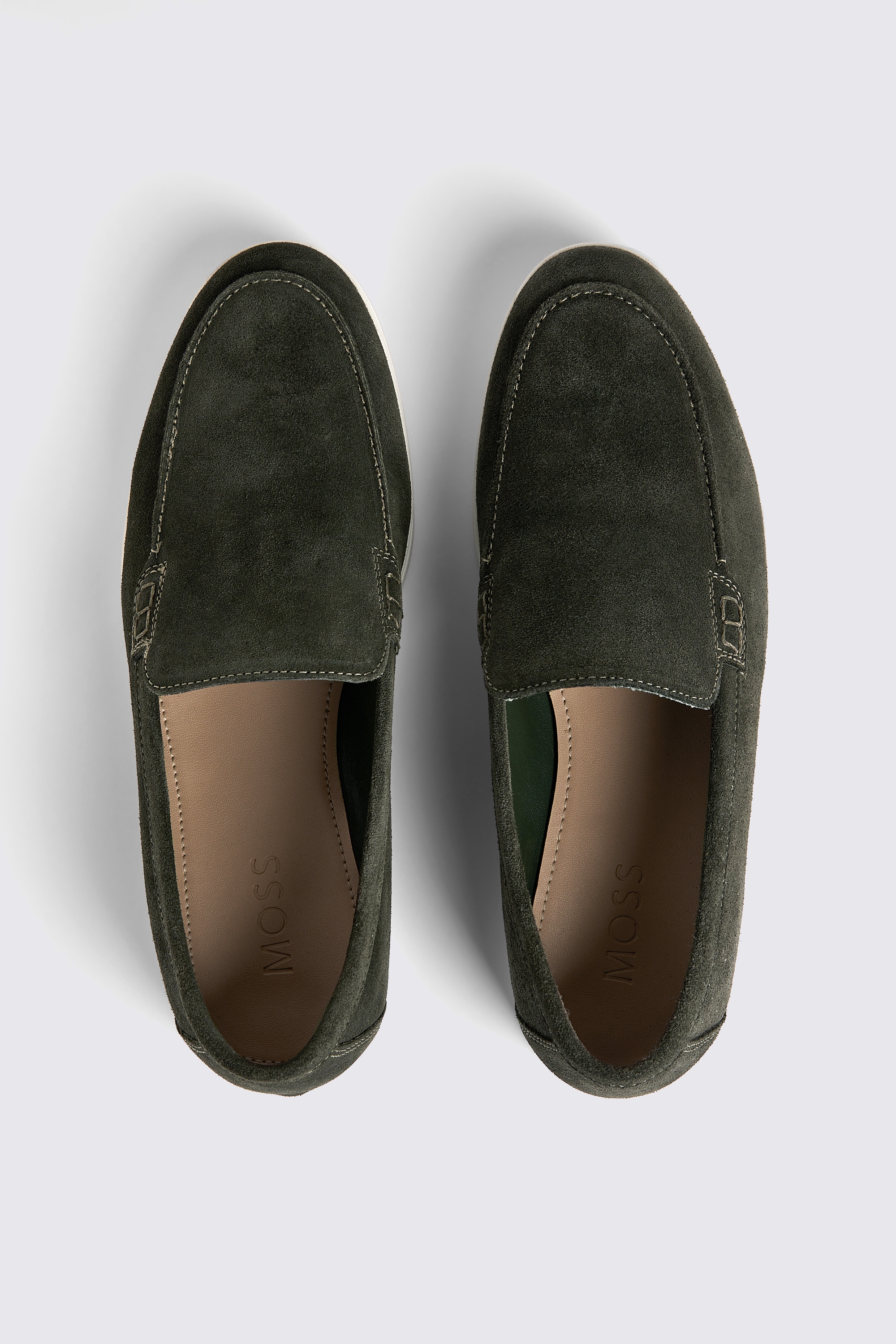 Lewisham Khaki Suede Casual Loafers