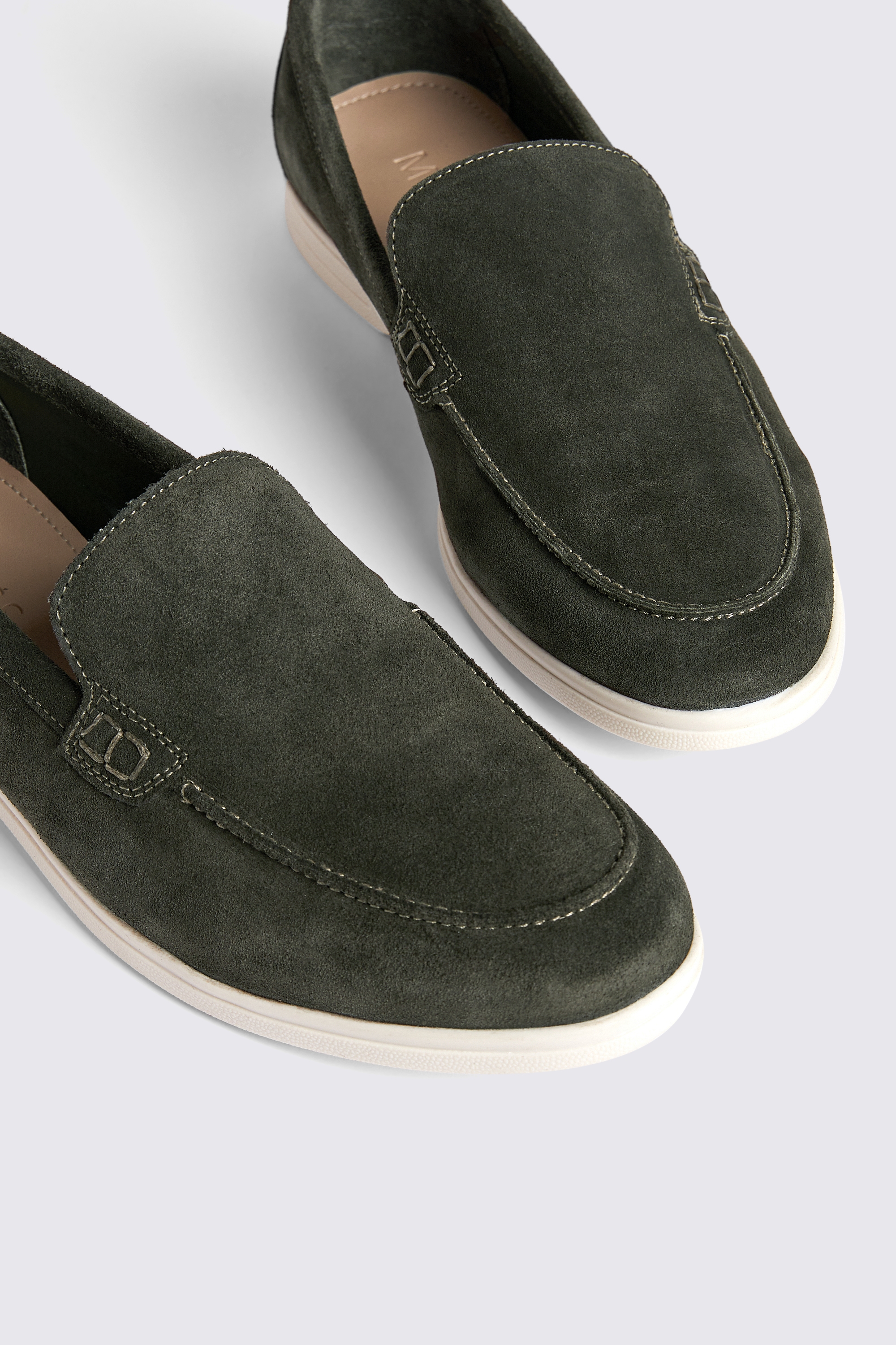 Lewisham Khaki Suede Casual Loafers