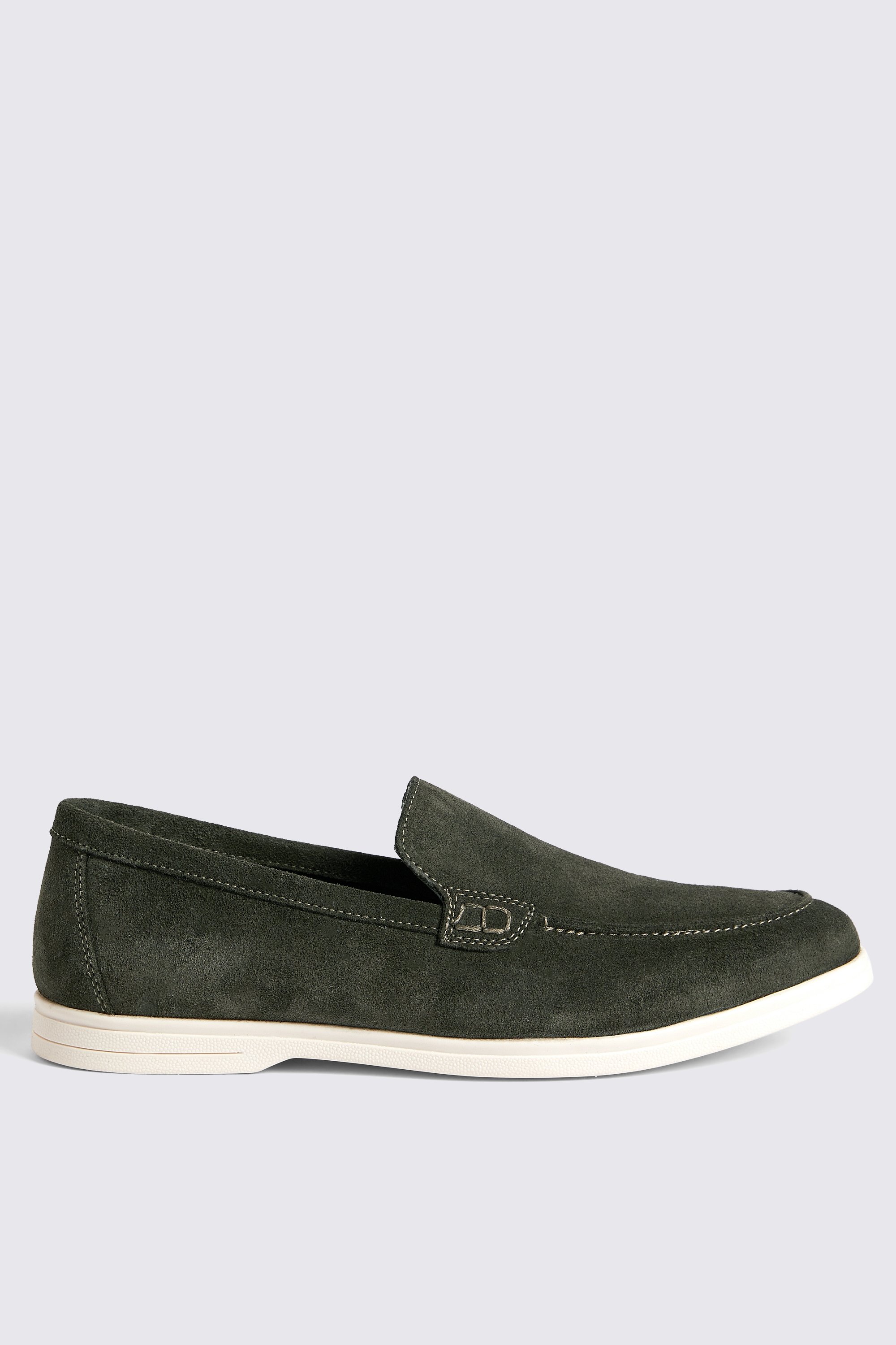 Lewisham Khaki Suede Casual Loafers