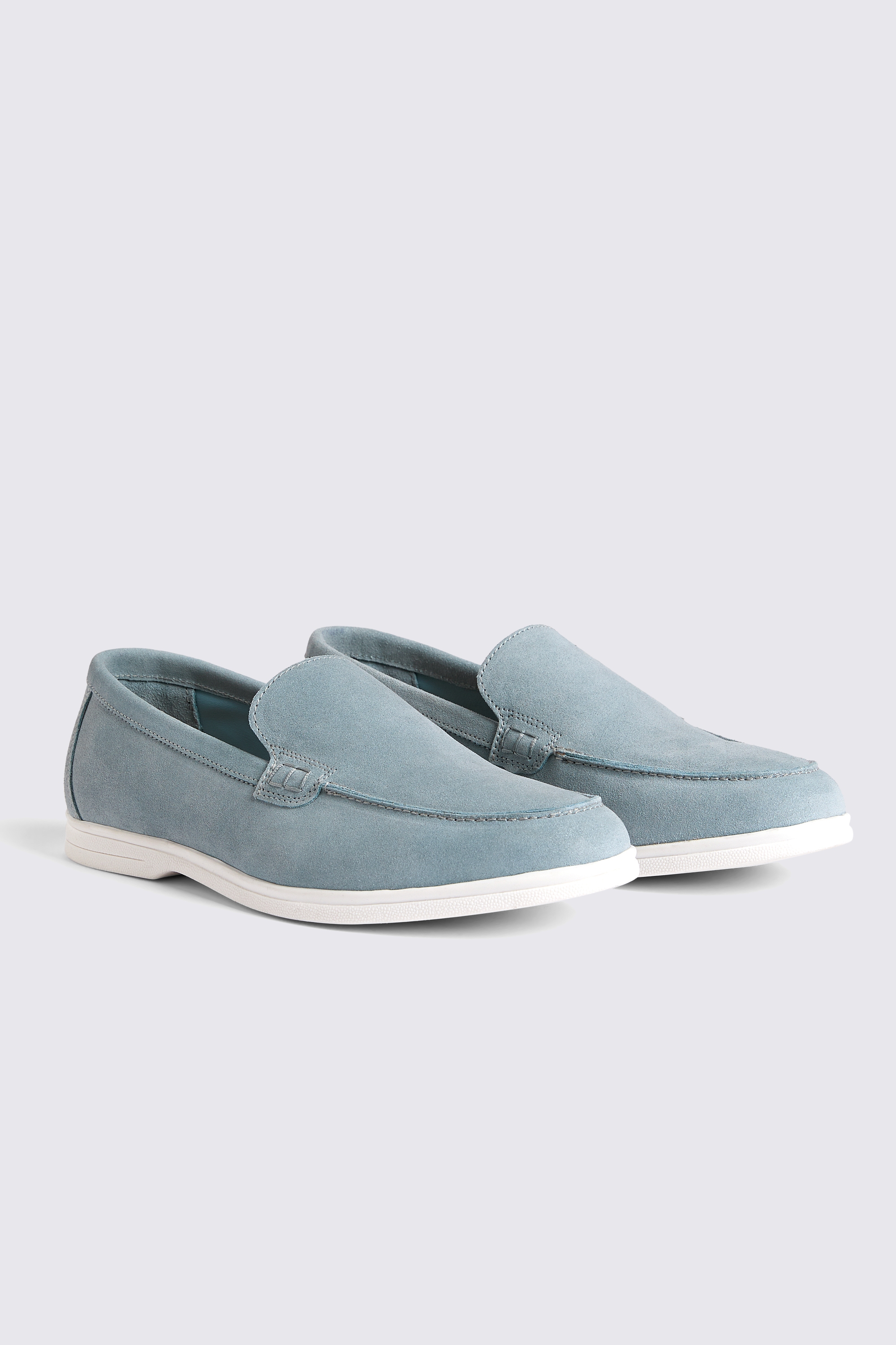 Lewisham Slate Blue Suede Casual Loafers