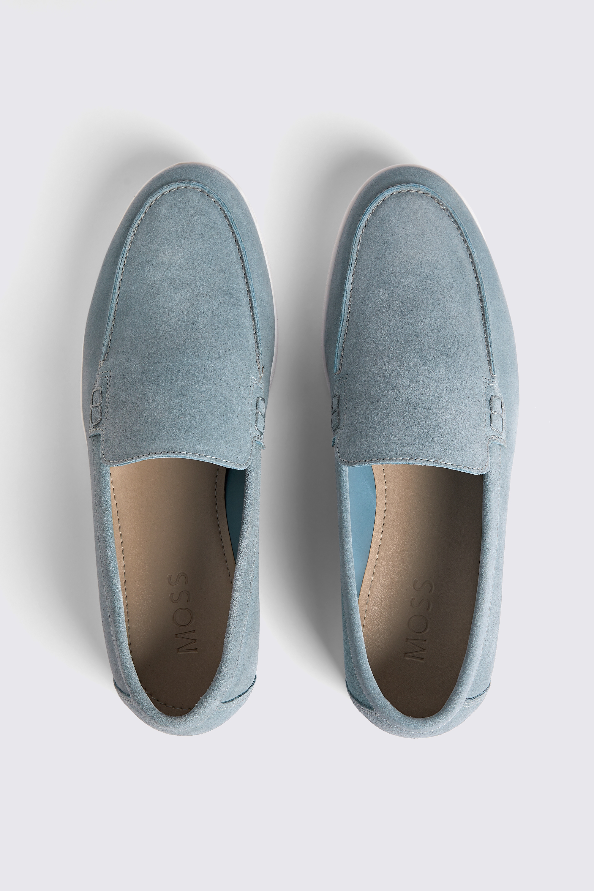 Lewisham Slate Blue Suede Casual Loafers