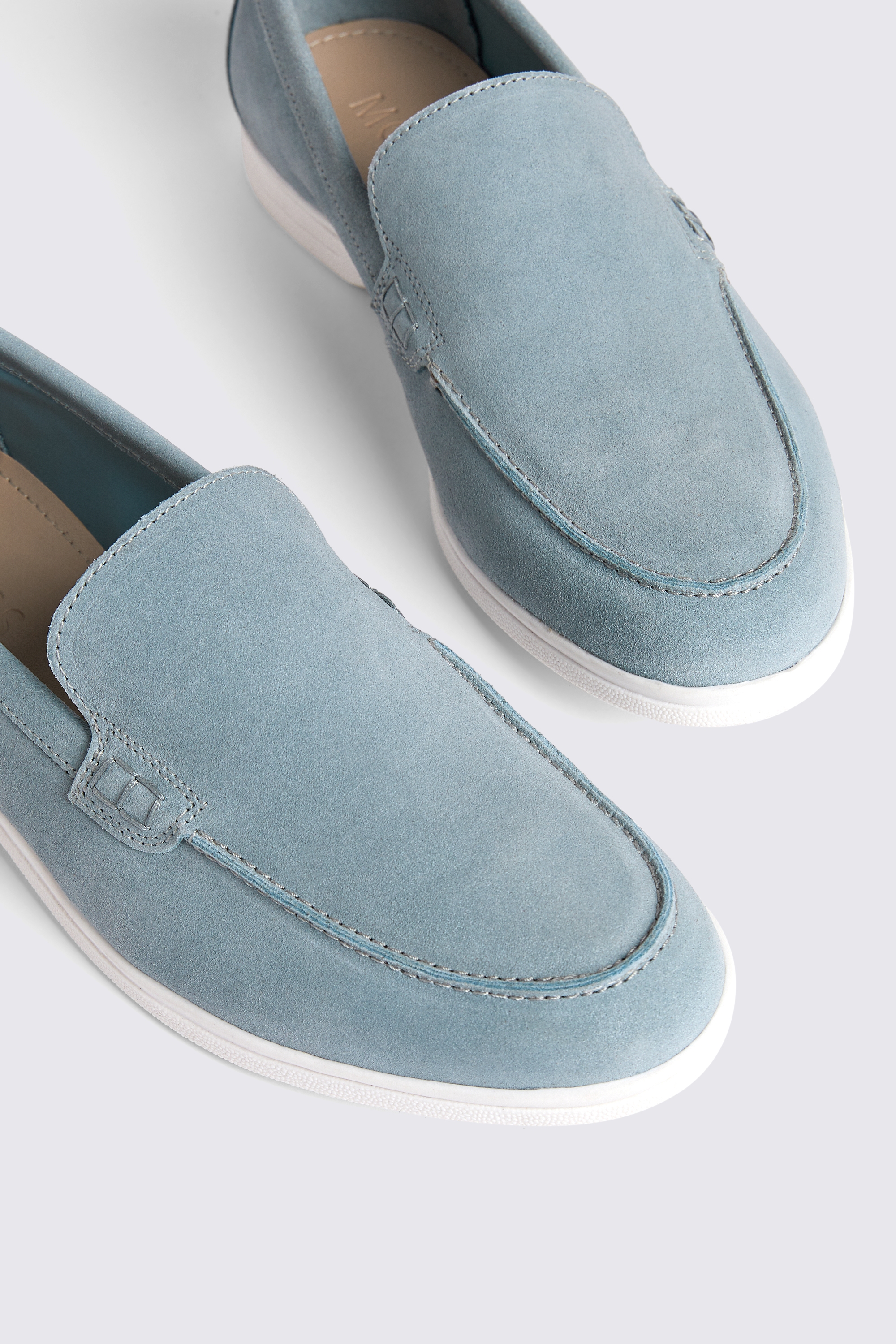 Lewisham Slate Blue Suede Casual Loafers