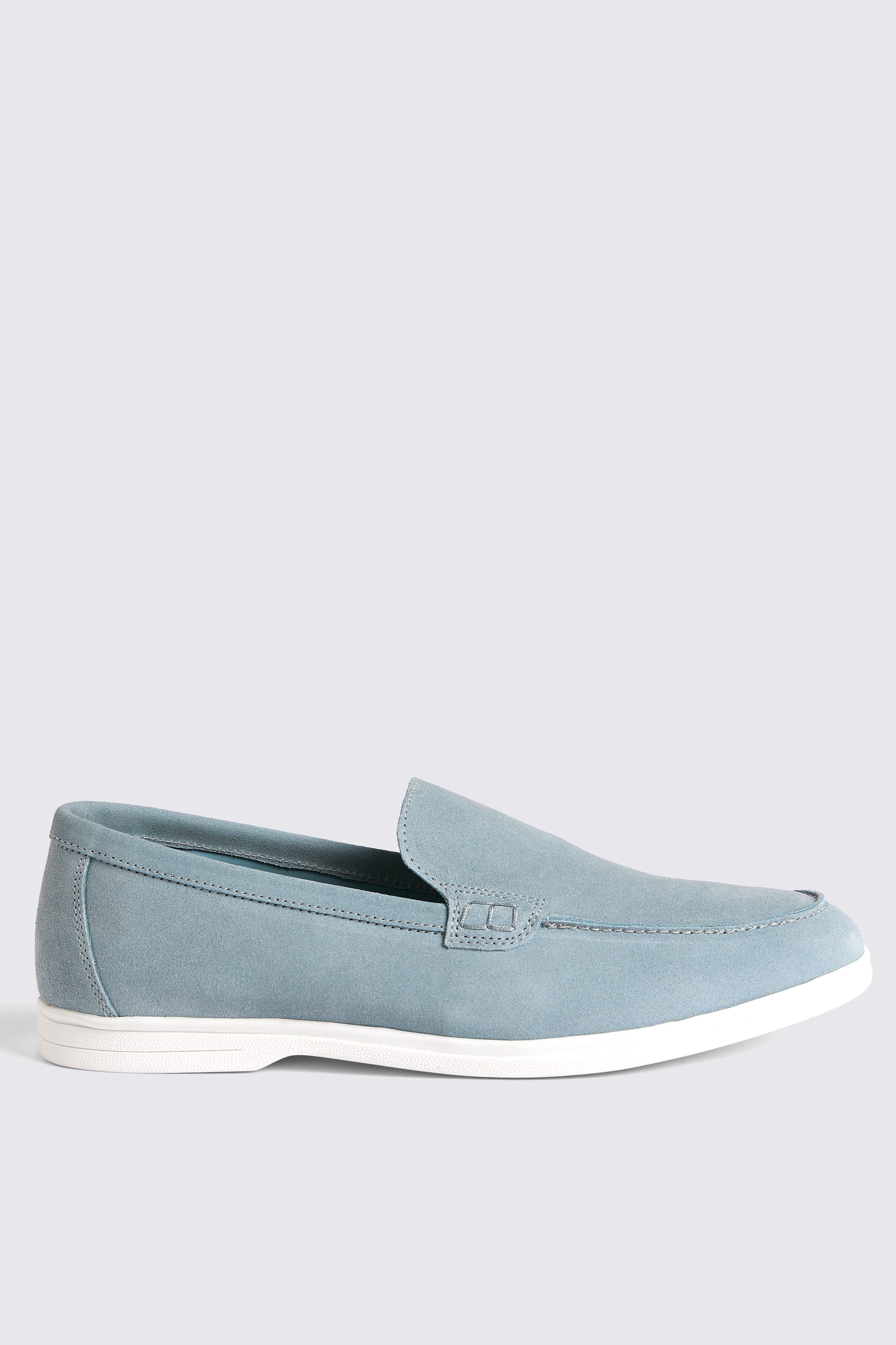 Lewisham Slate Blue Suede Casual Loafers