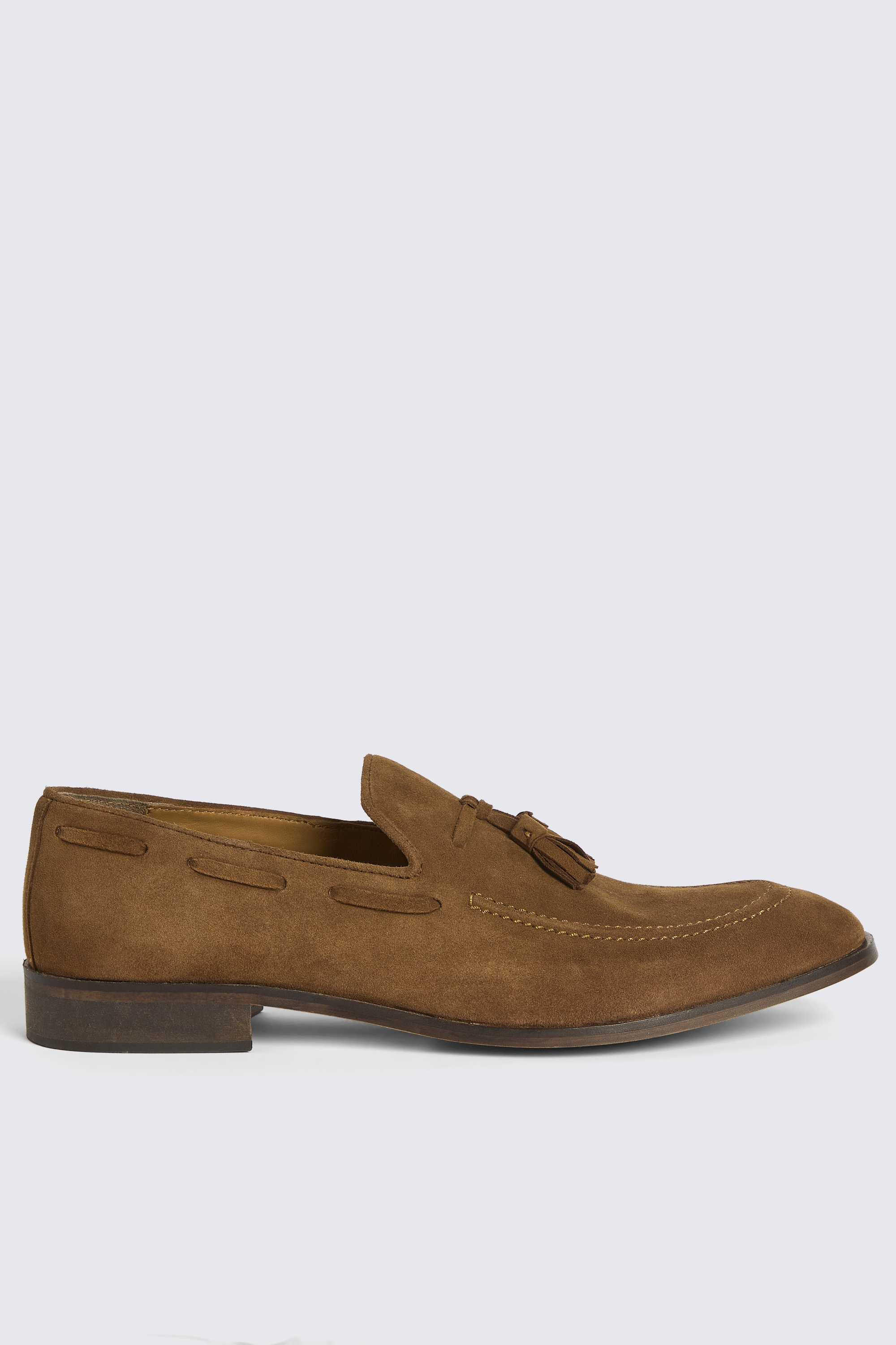 Highgate Tan Suede Tassel Loafer | Buy Online at Moss