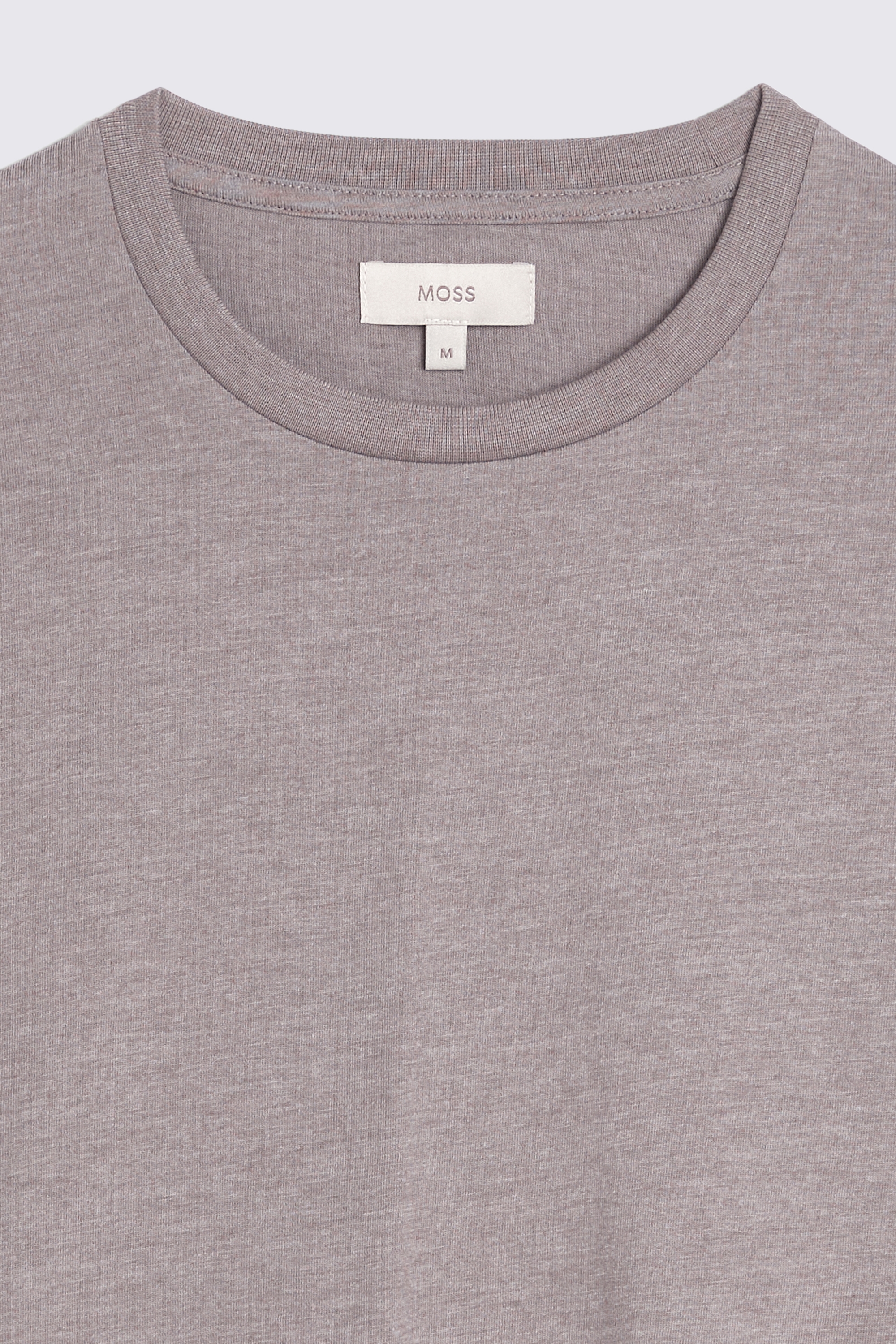 Taupe Melange Crew-Neck T-Shirt | Buy Online at Moss