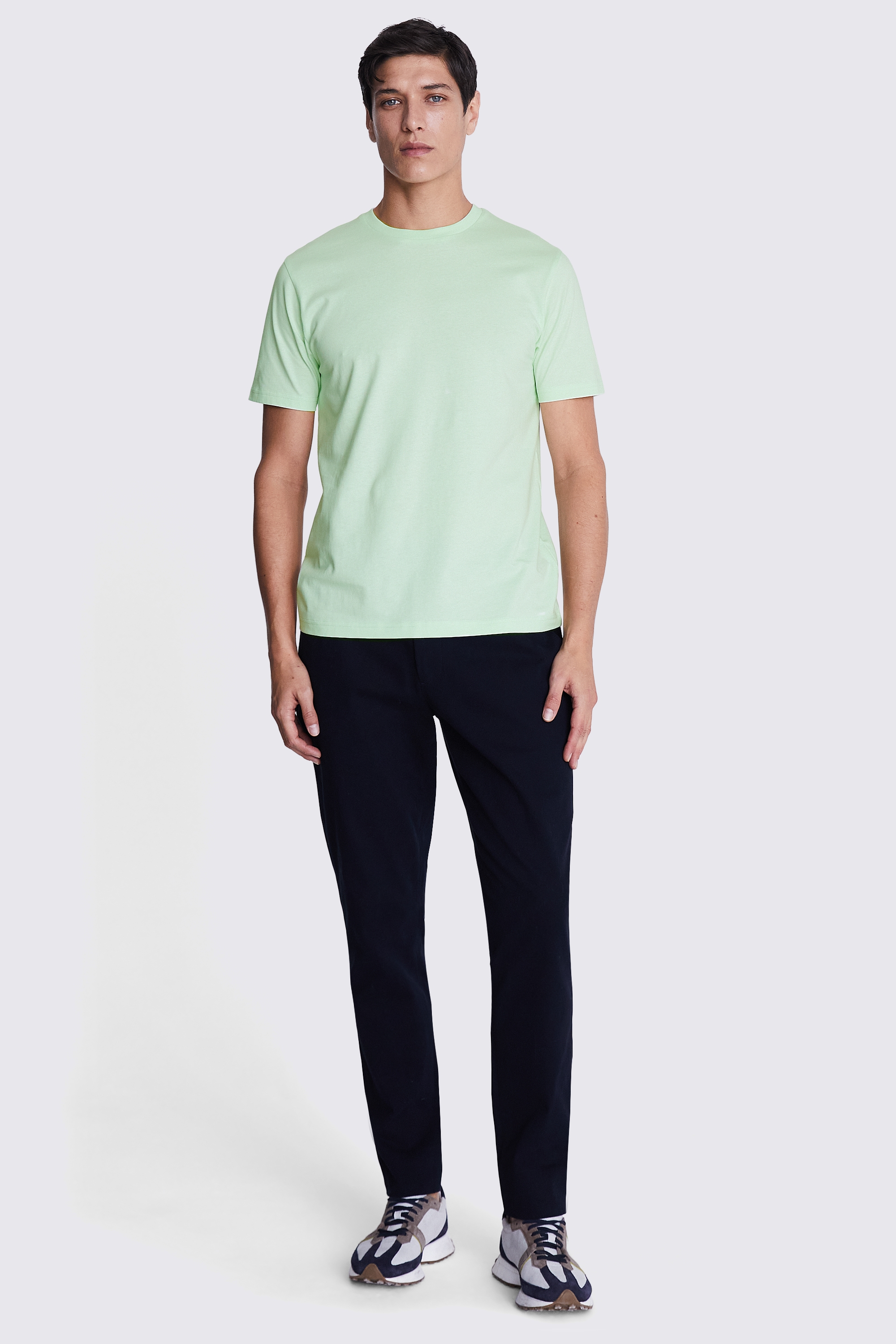 Light Green Crew-Neck T-Shirt