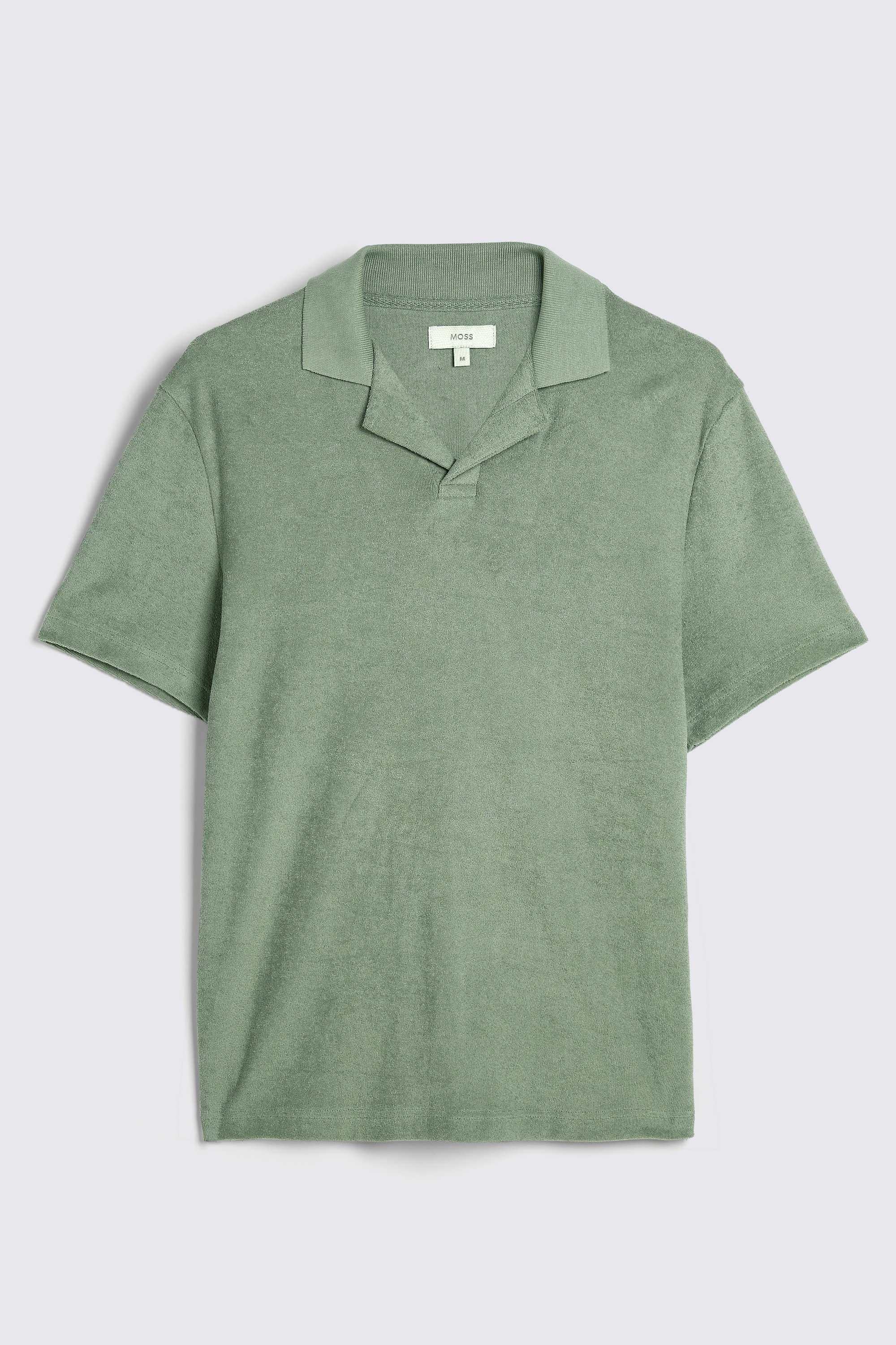 Sage Terry Towelling Skipper Polo