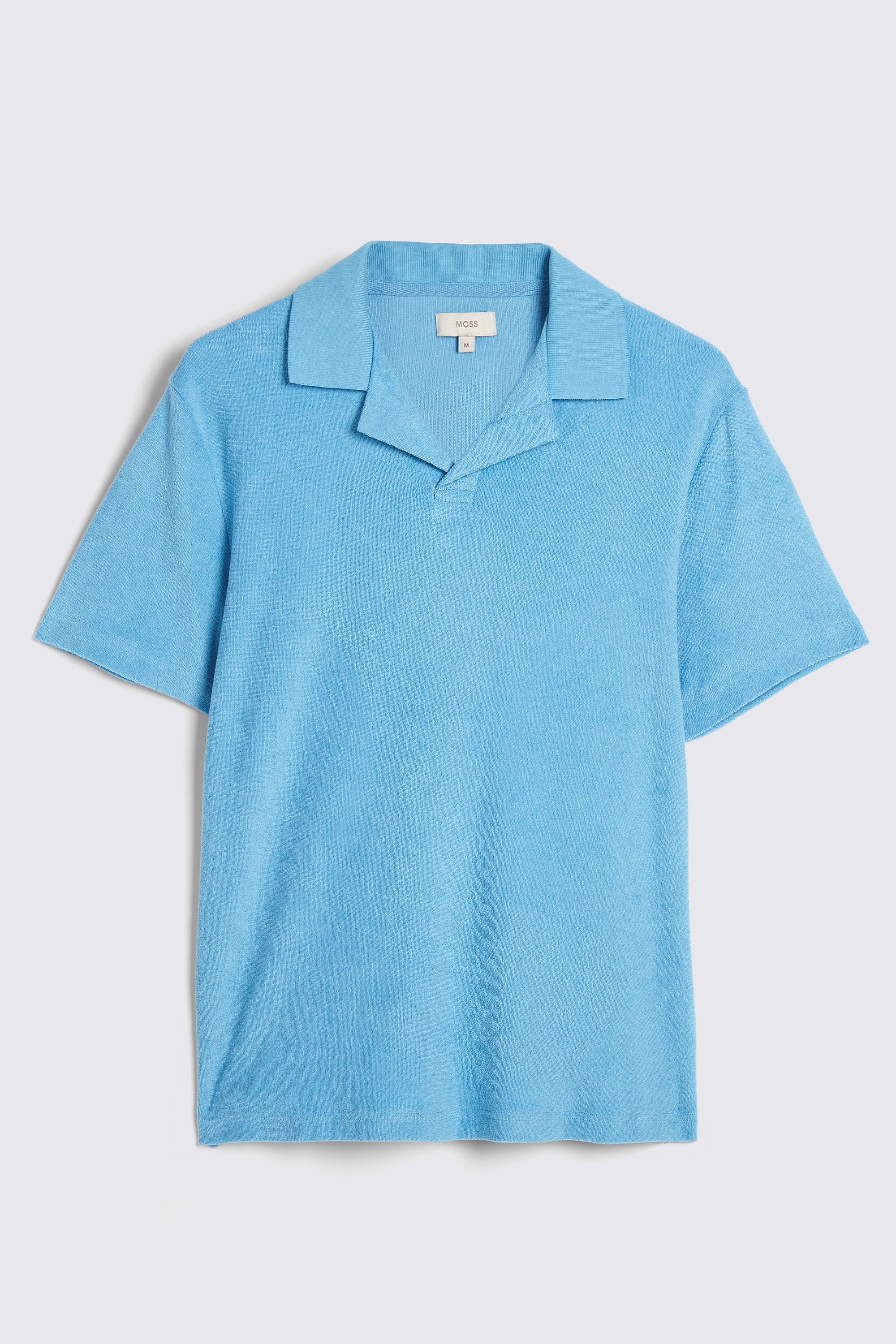 Blue Terry Towelling Skipper Polo