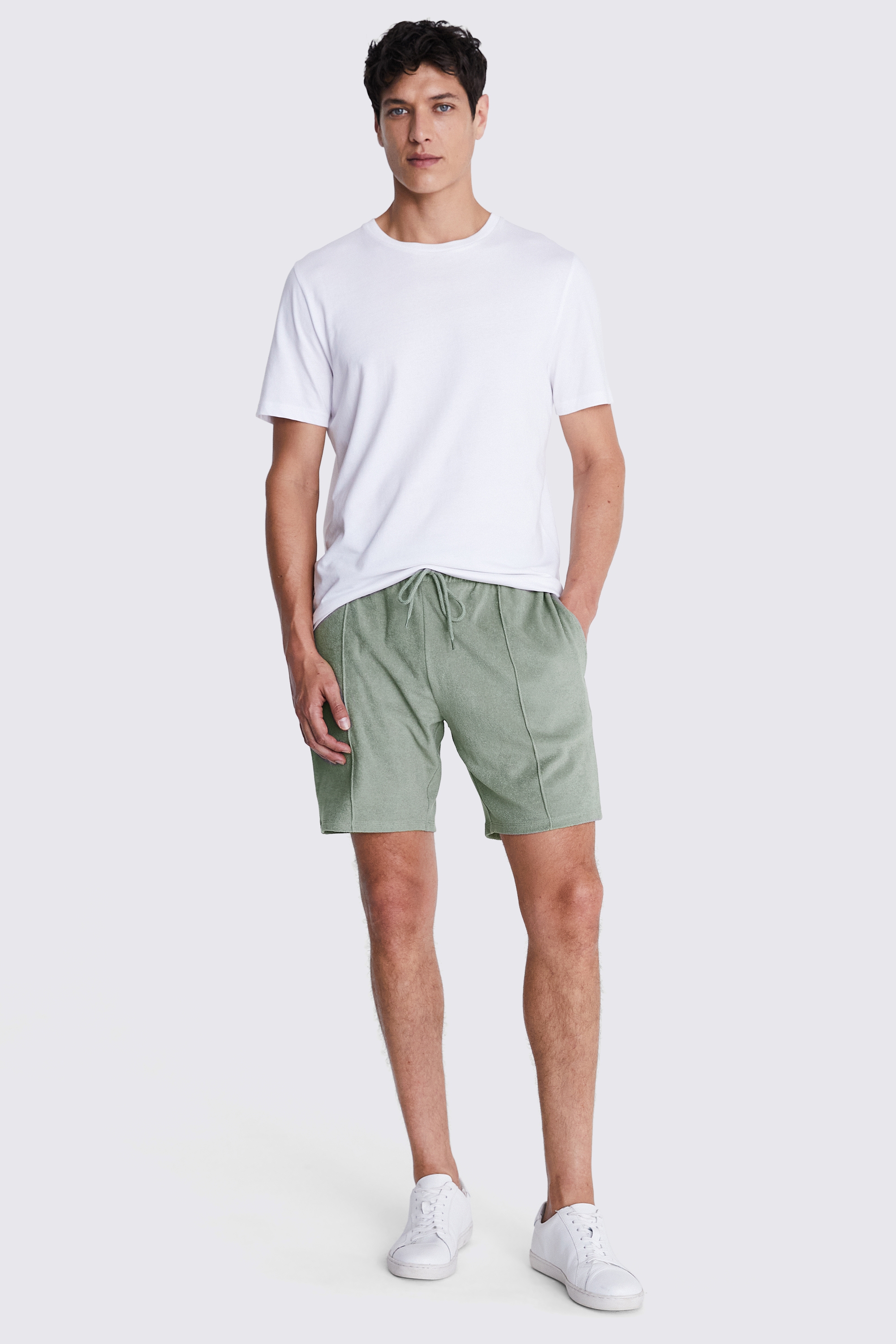 Sage Terry Towelling Shorts