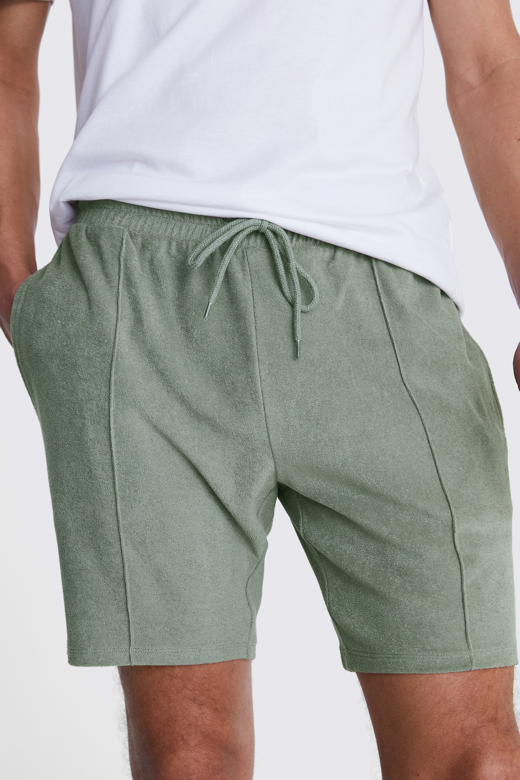 Sage Terry Towelling Shorts