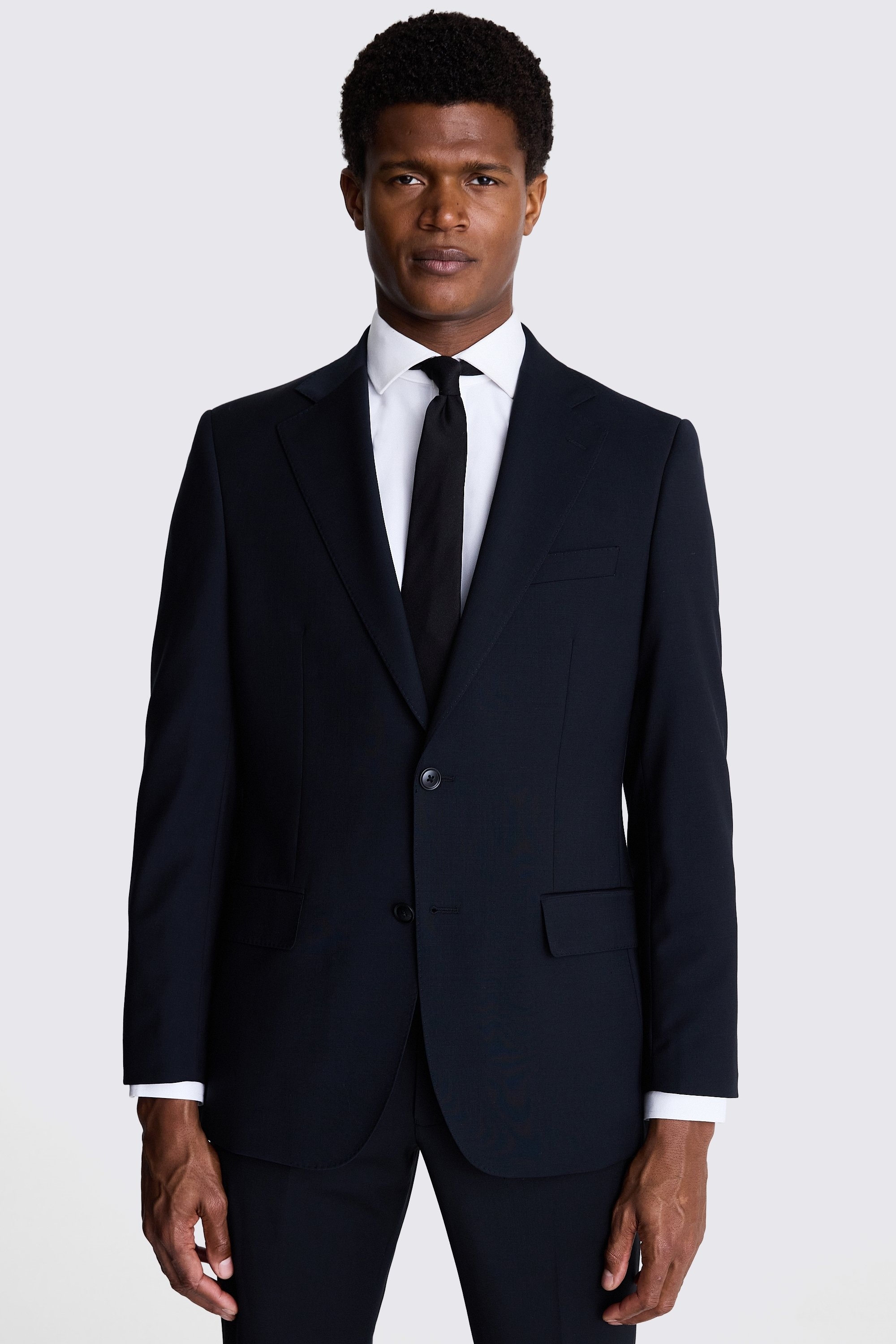 Tailored Fit Black Performance Jacket