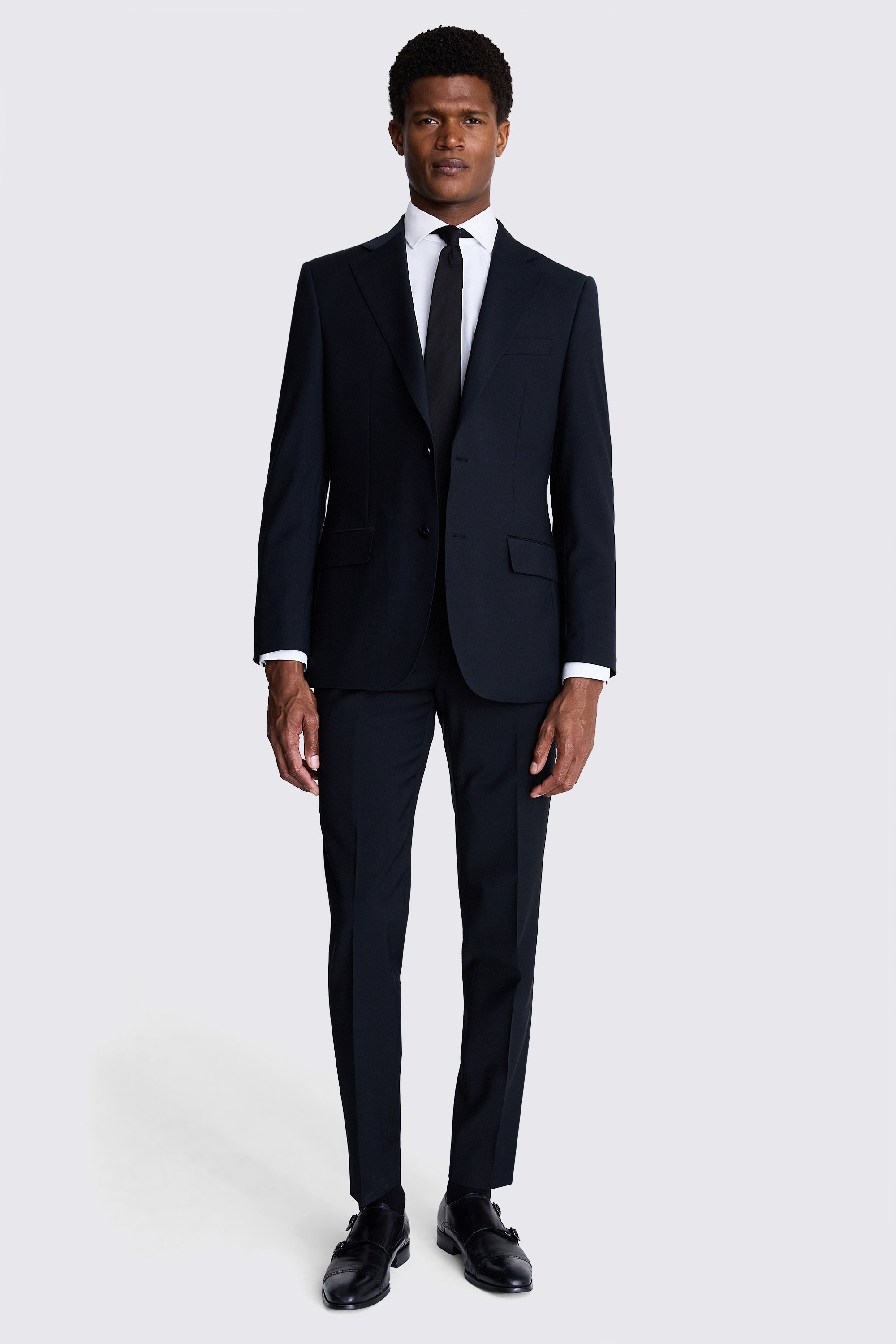 Tailored Fit Black Performance Jacket