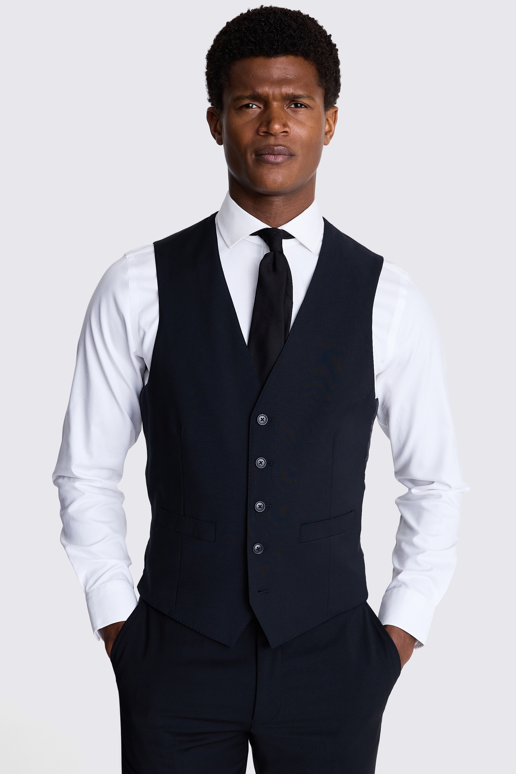 Tailored Fit Black Performance Jacket