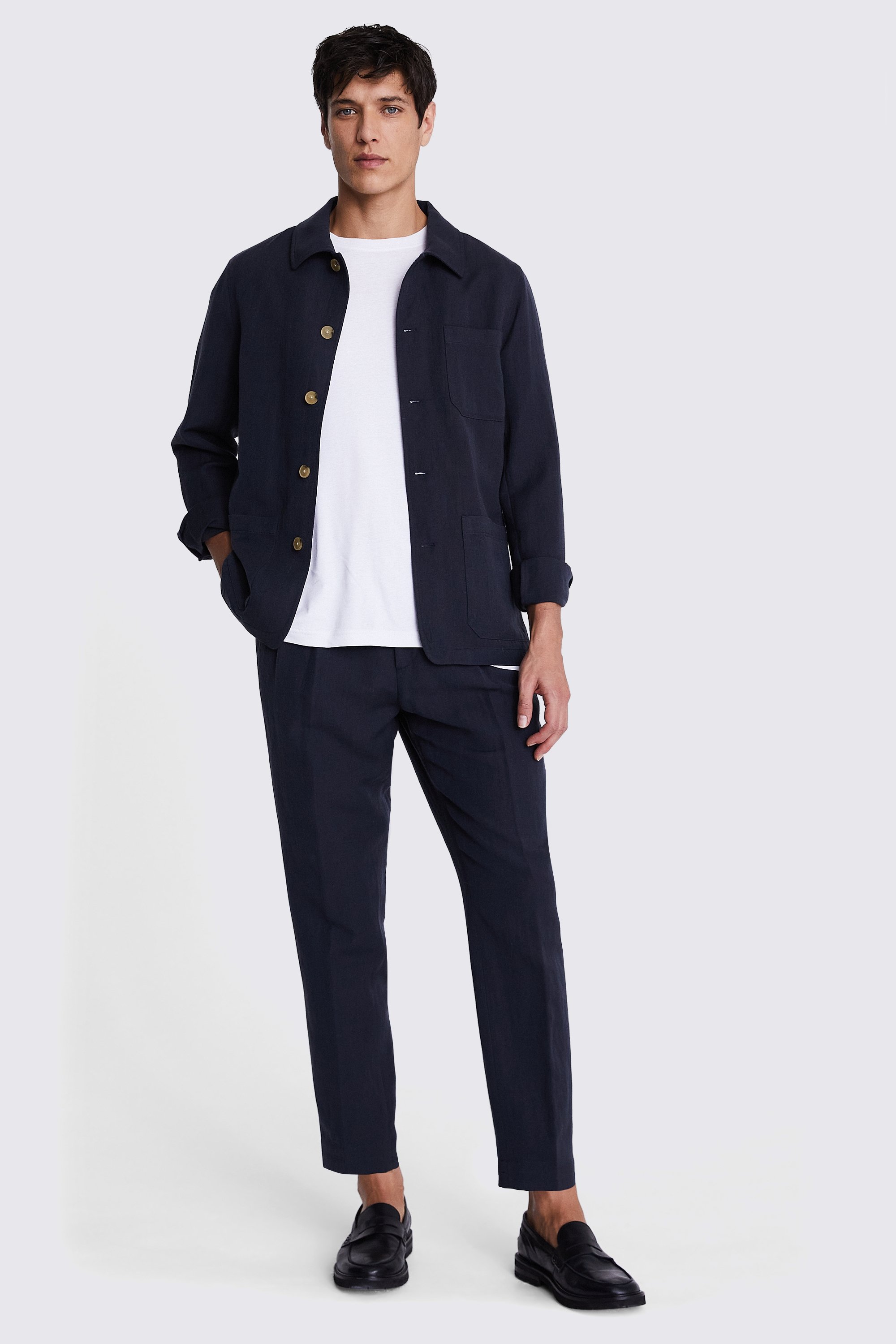 Charcoal Wool Linen Shacket