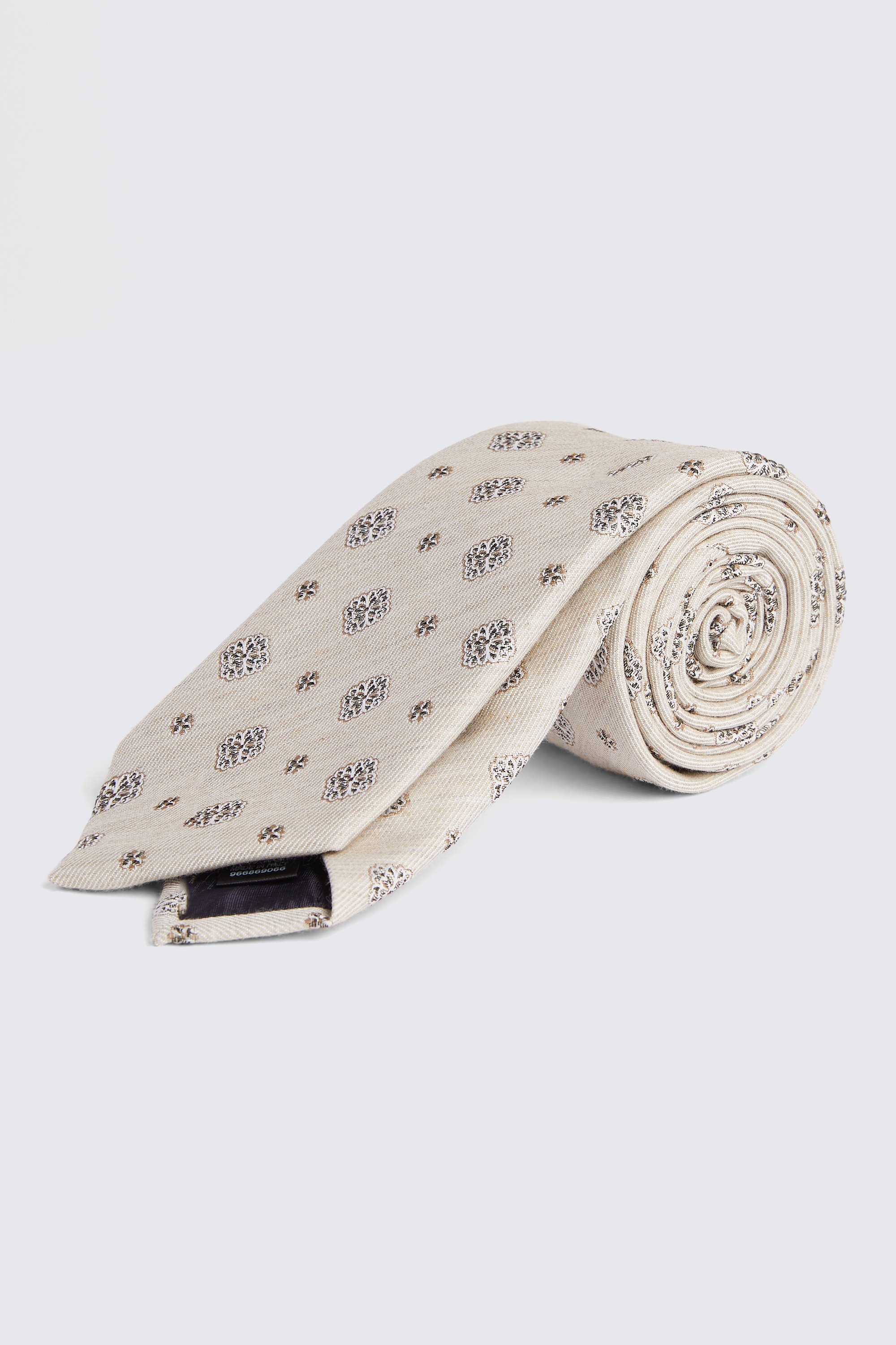 Bottinelli Neutral & Sage Medallion Tie