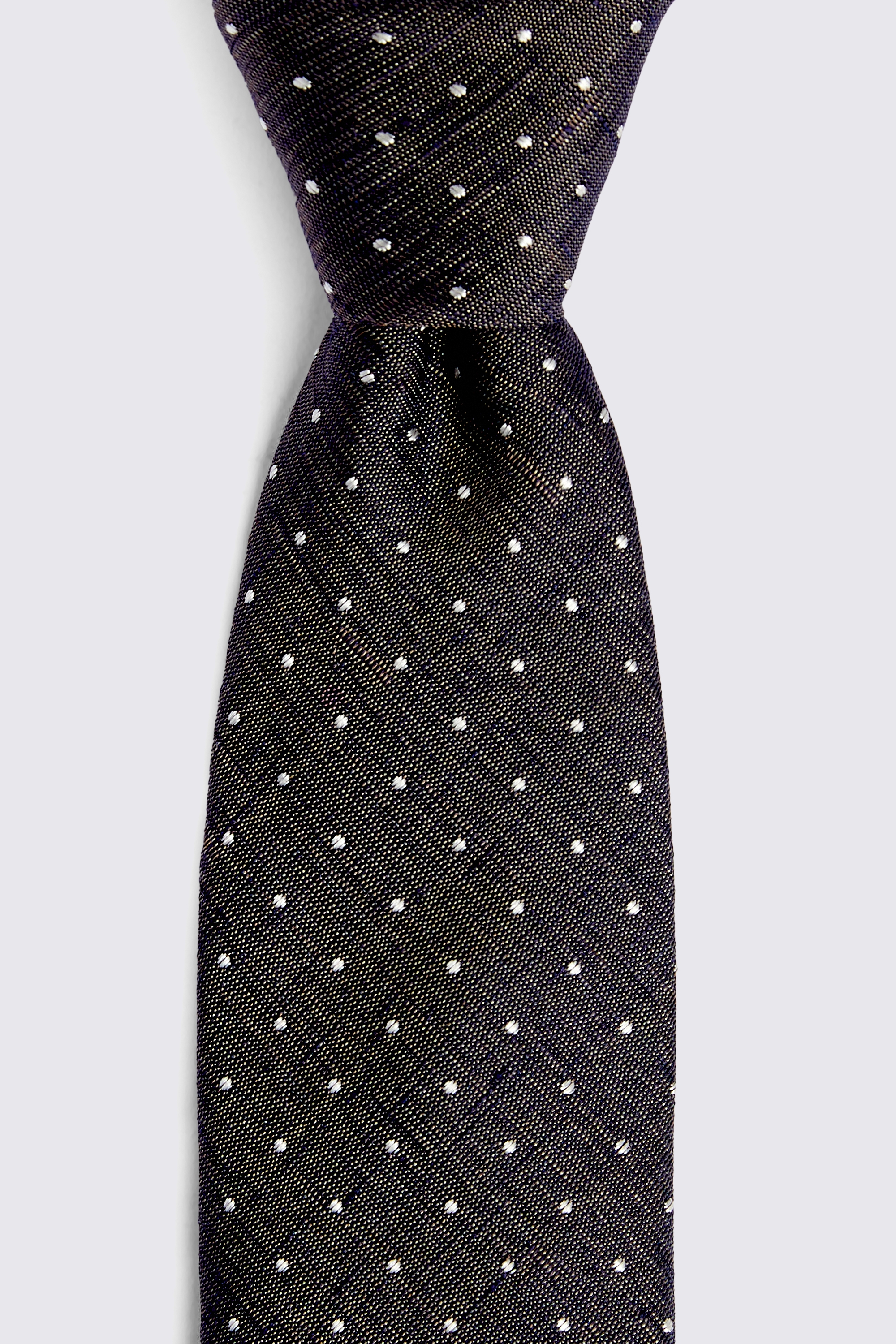Chocolate Pindot Tie