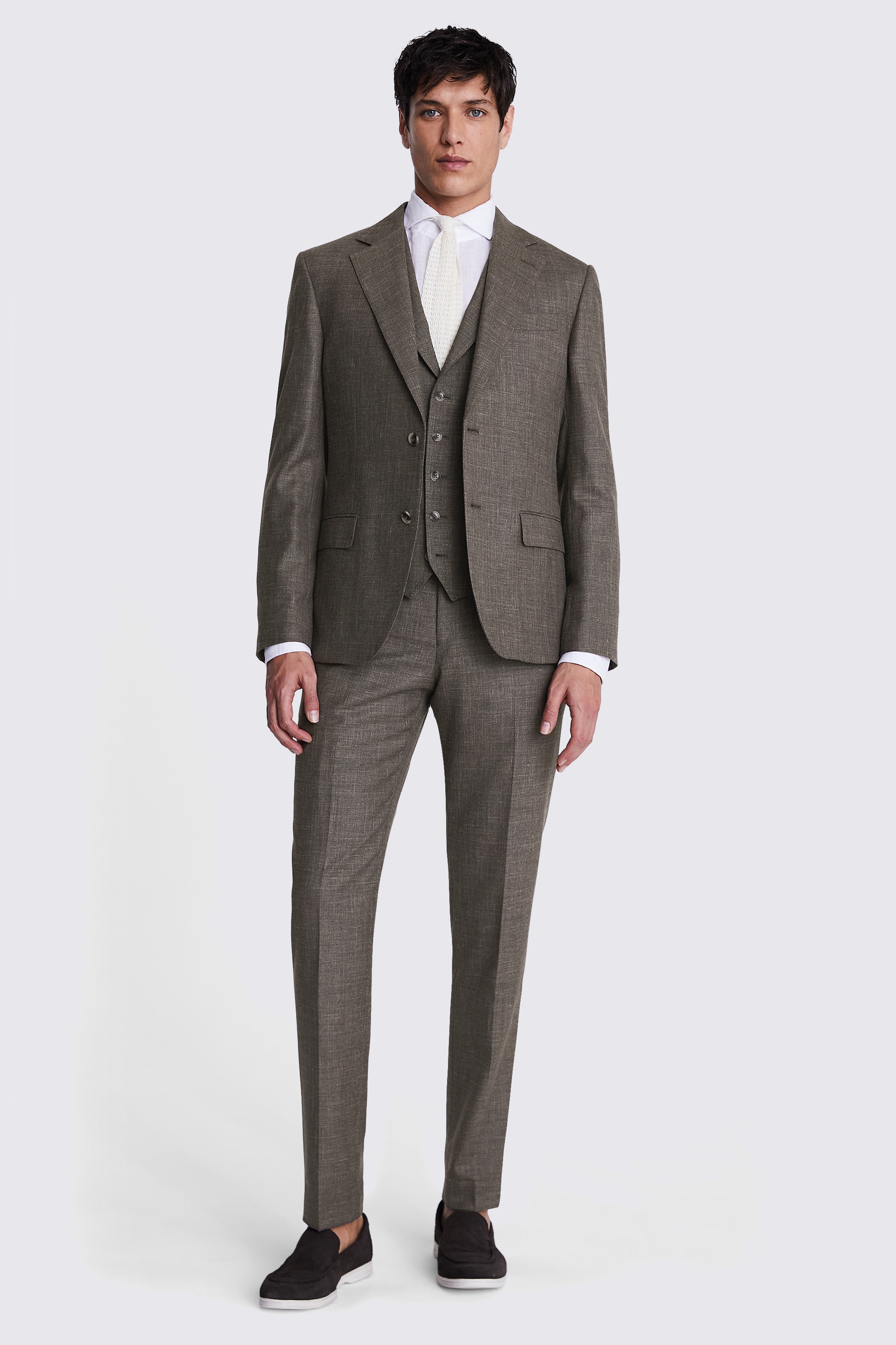 Italian Tailored Fit Brown Suit
