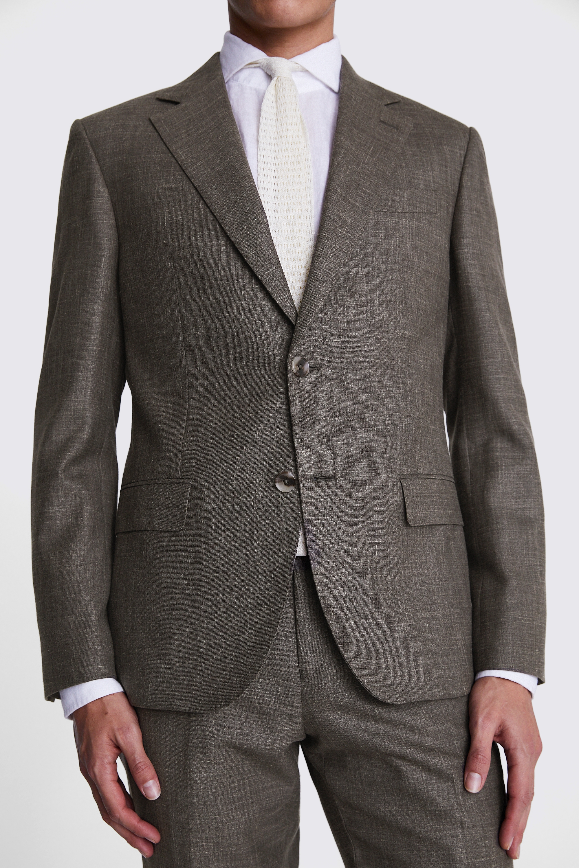 Italian Tailored Fit Brown Suit