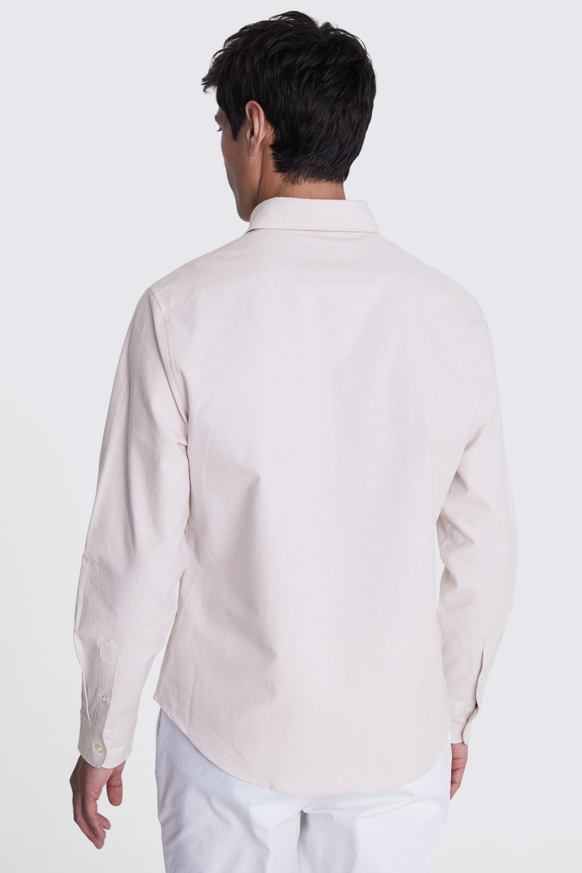 Rose Taupe Washed Oxford Shirt