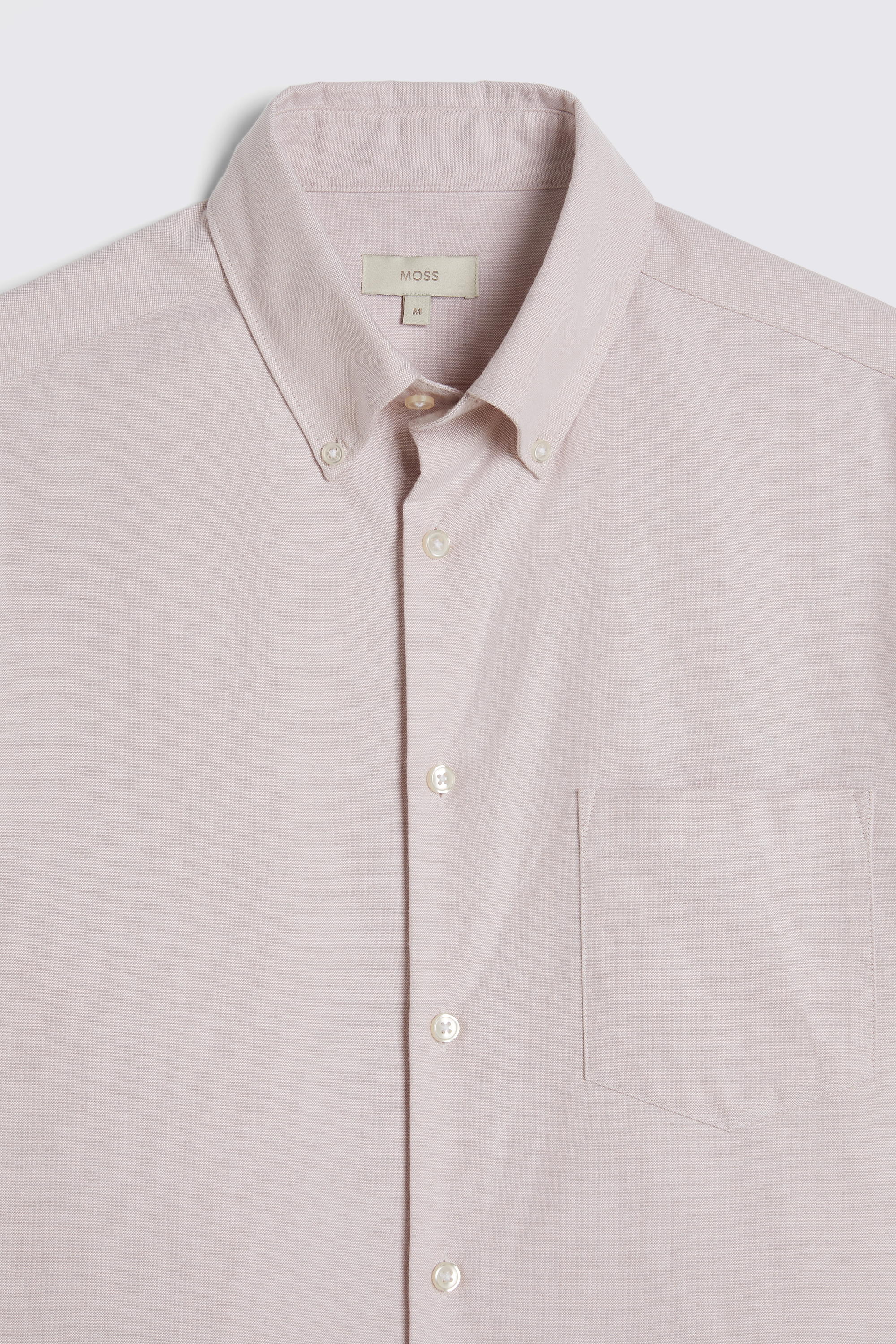 Rose Taupe Washed Oxford Shirt