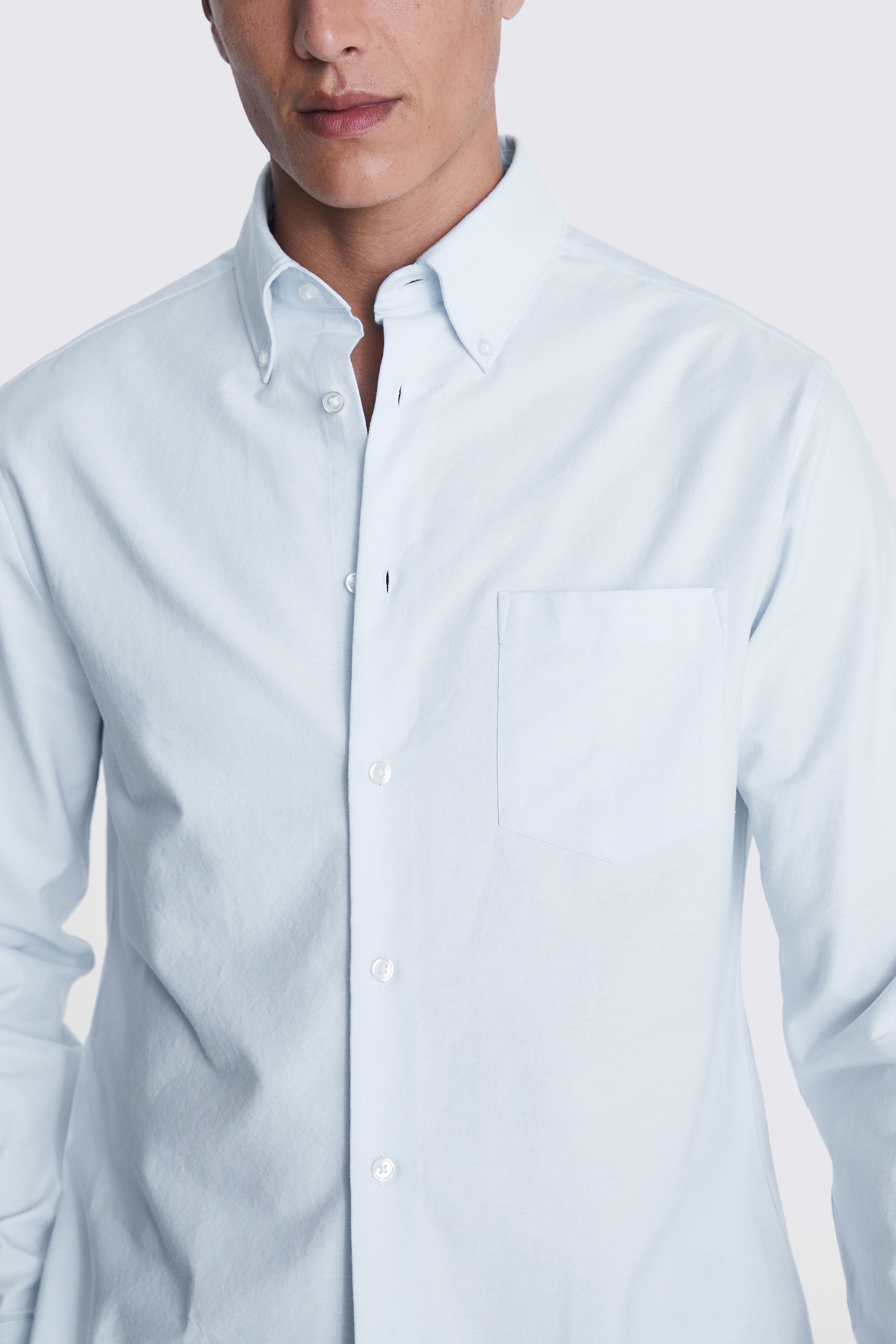 Light Blue Washed Oxford Shirt