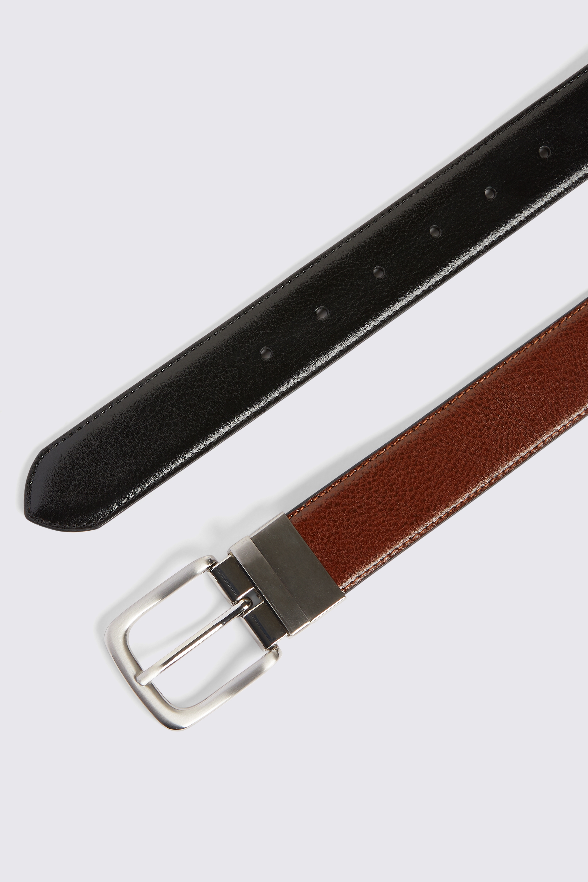 Causal Black & Brown Reversible Belt