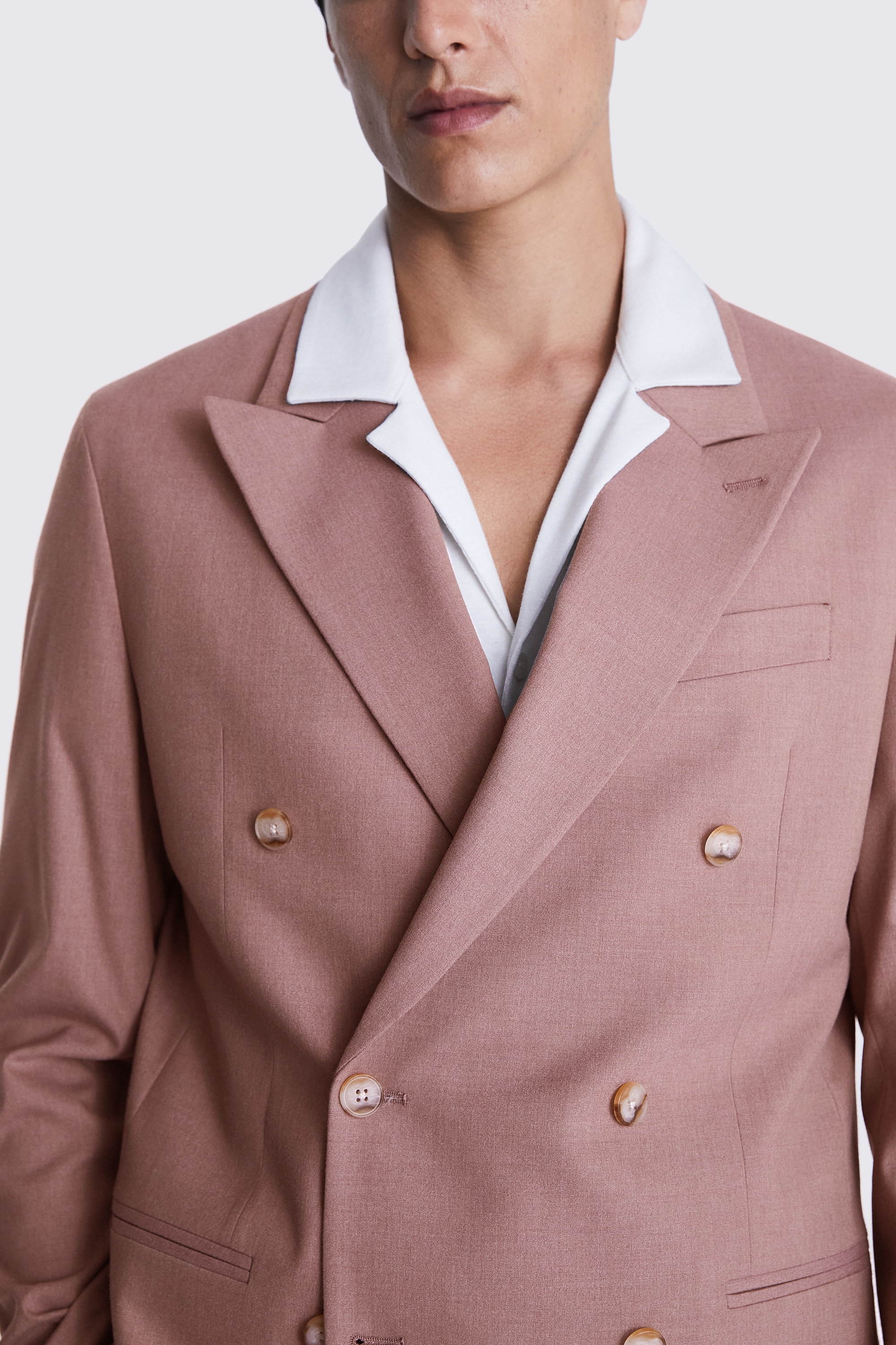 Relaxed Fit Dusty Pink Flannel Jacket