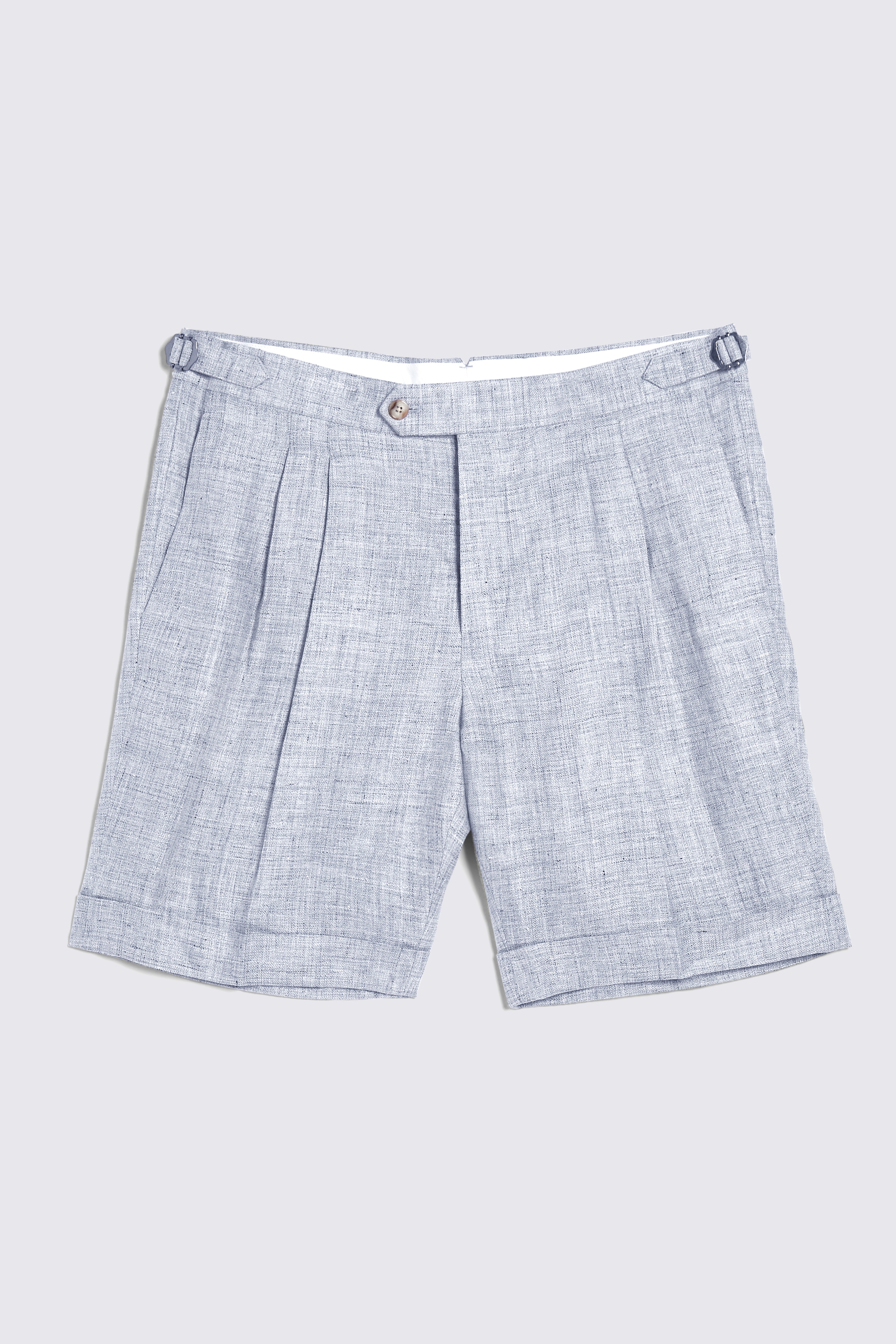 Light Grey Linen Shorts