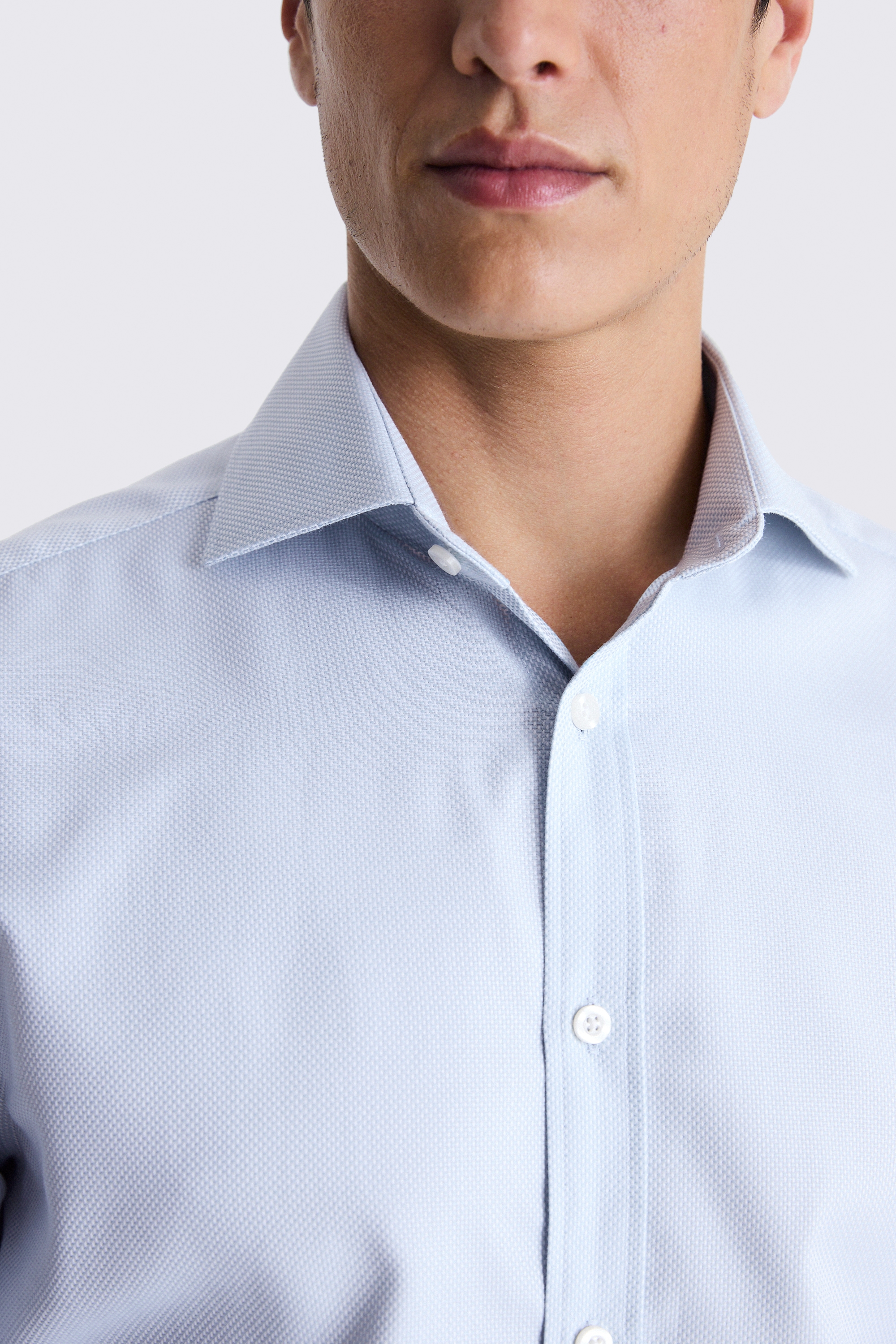 Tailored Fit Aqua Dobby Shirt